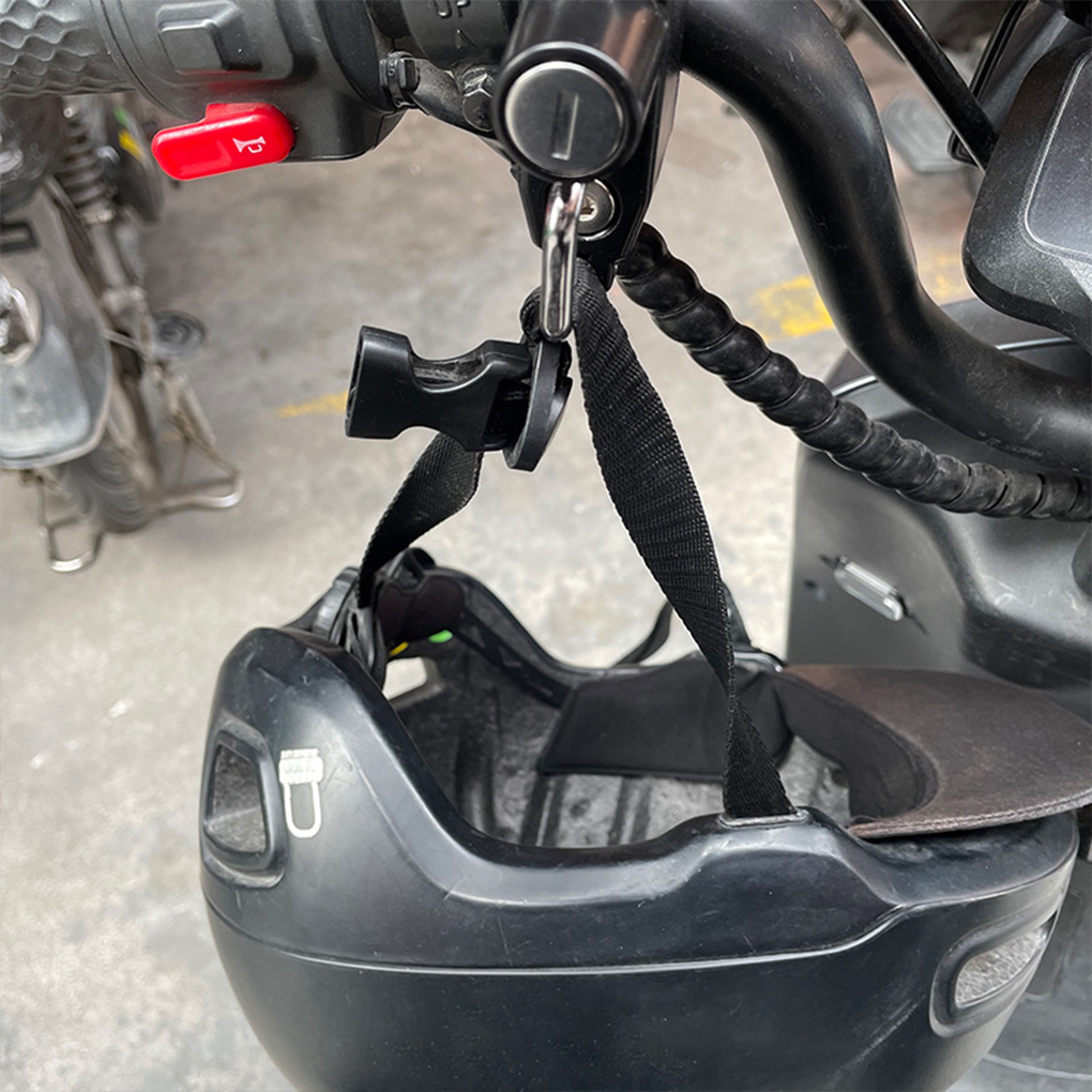 Helmet Lock Anti-Theft Device Rustproof, Compact & Secure for Motorcycles – view 3