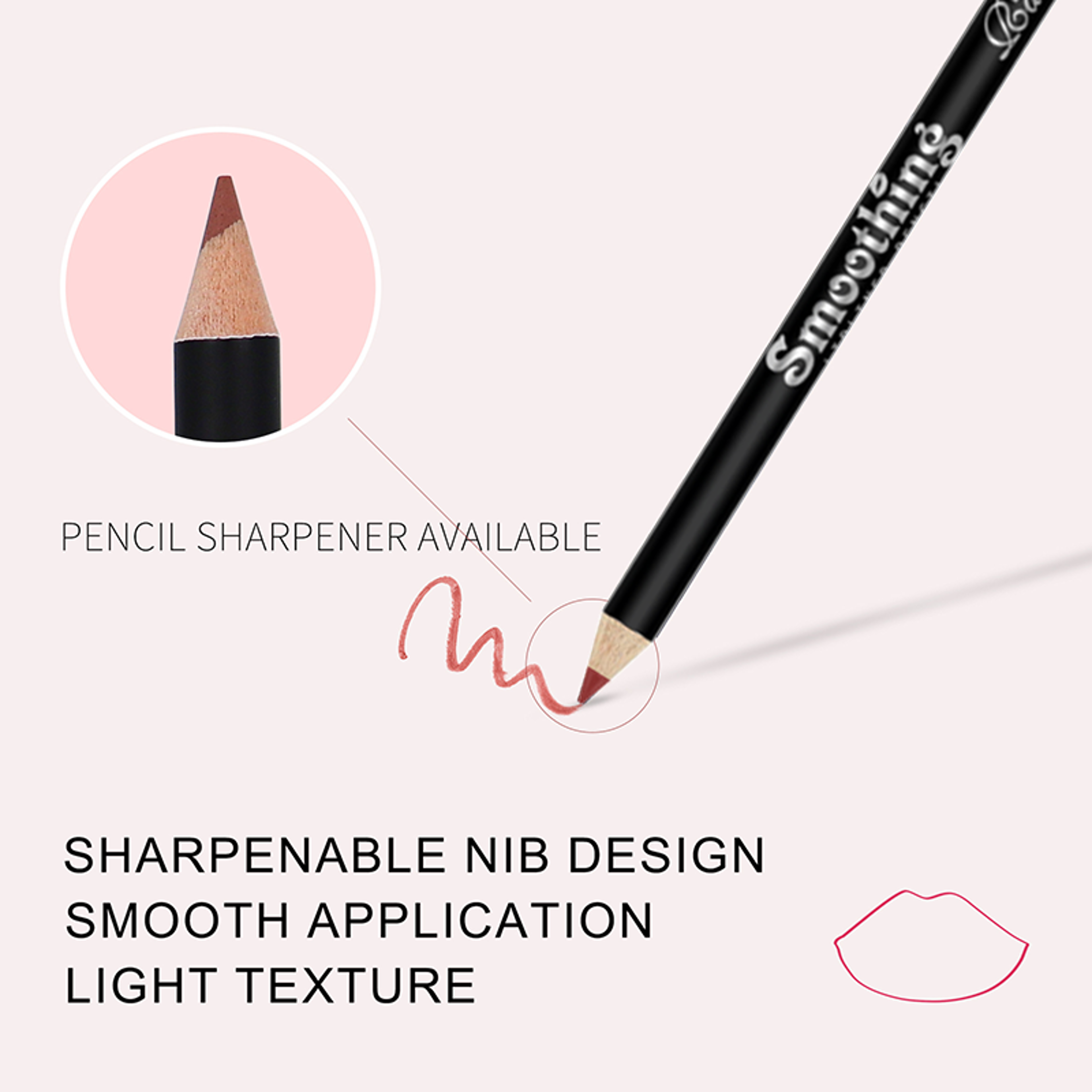 Lipstick Set with Professional Lip Liner Pencil & Matte Lip Gloss Ideal Valentine's Day Gift for Women – view 3