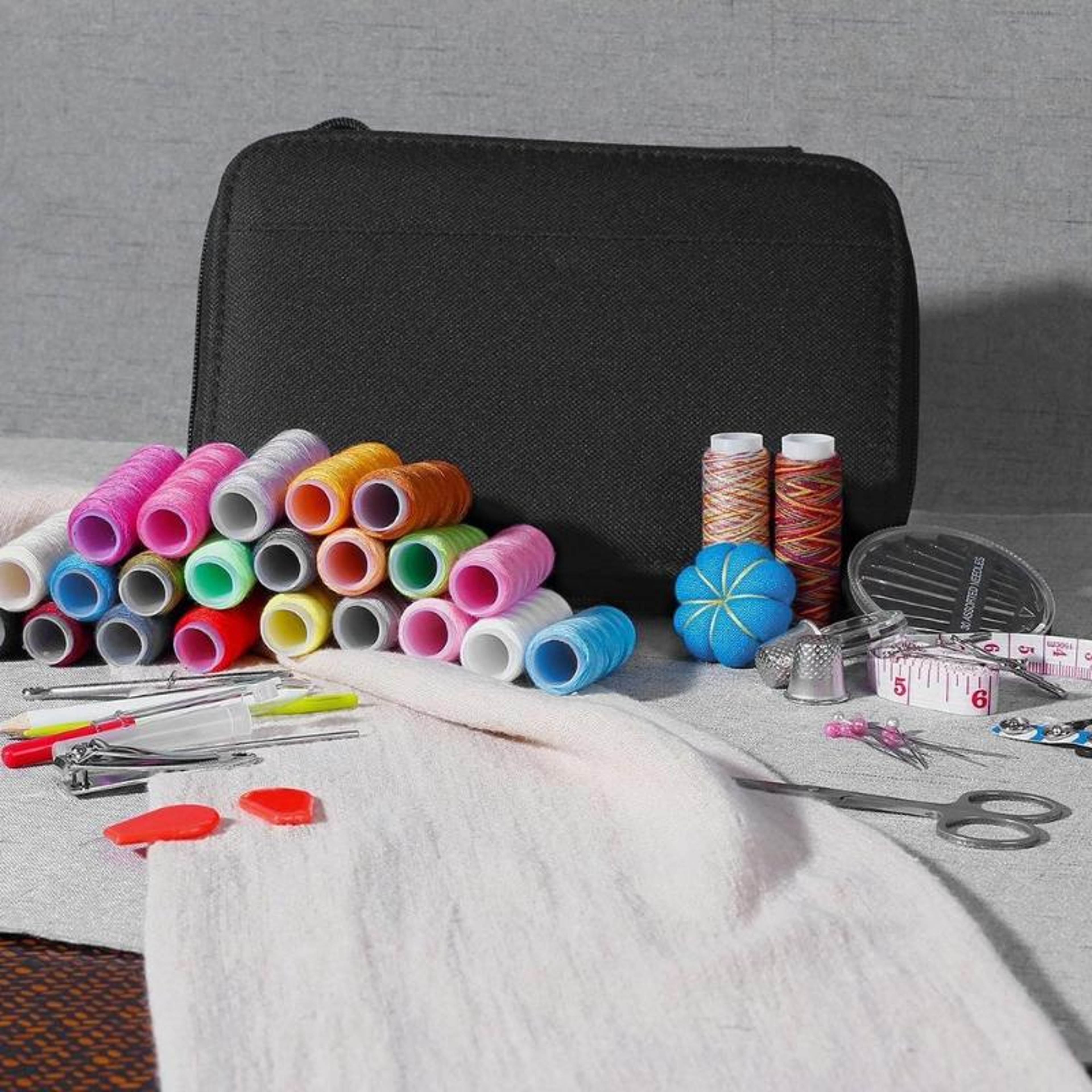 MultiFunction Sewing Box Kit For Quilting Stitching Embroidery  Thread Accessories Complete Sewing  3