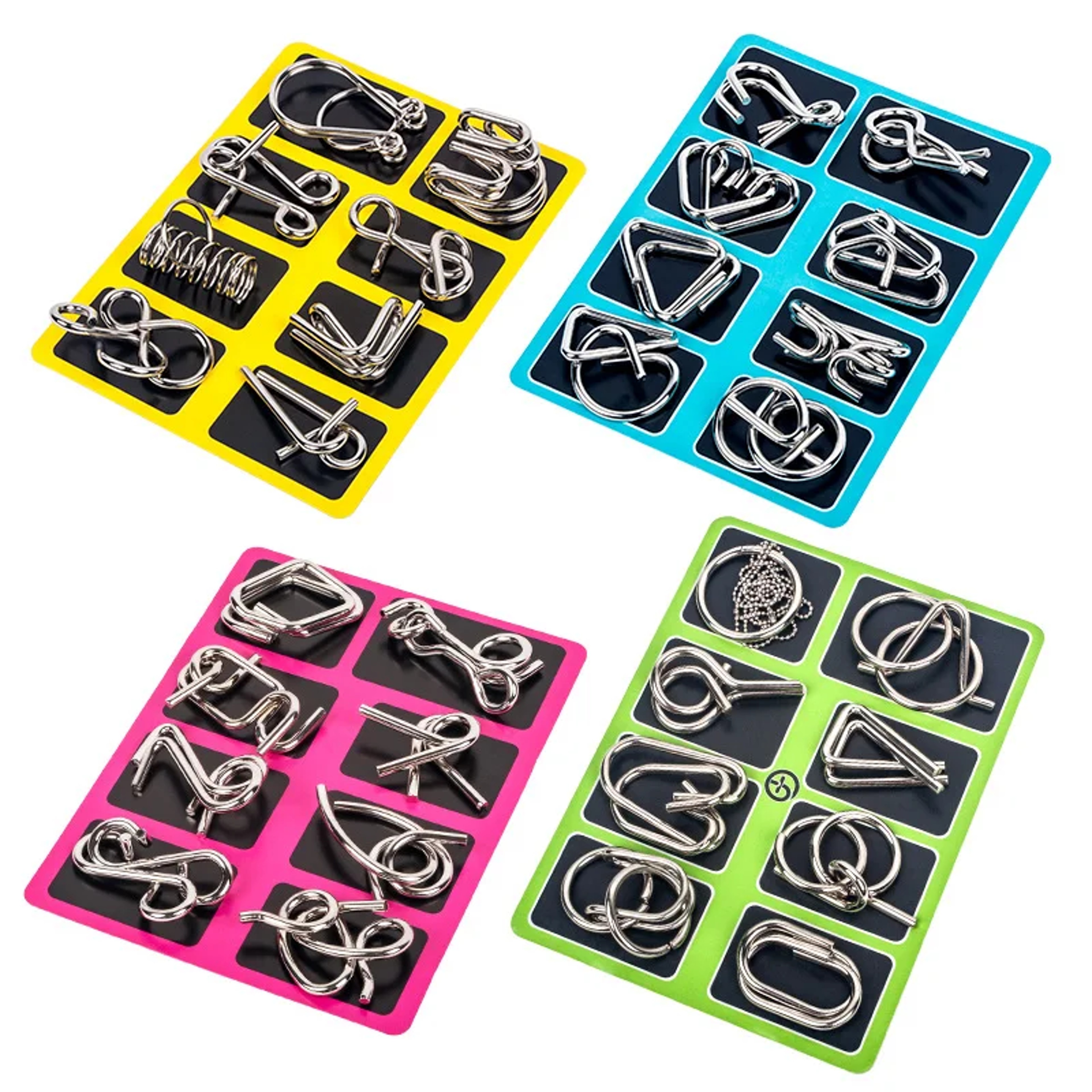 Montessori Metal Brain Teaser Puzzle Set Interactive Mind Challenge For Children And Adults 1