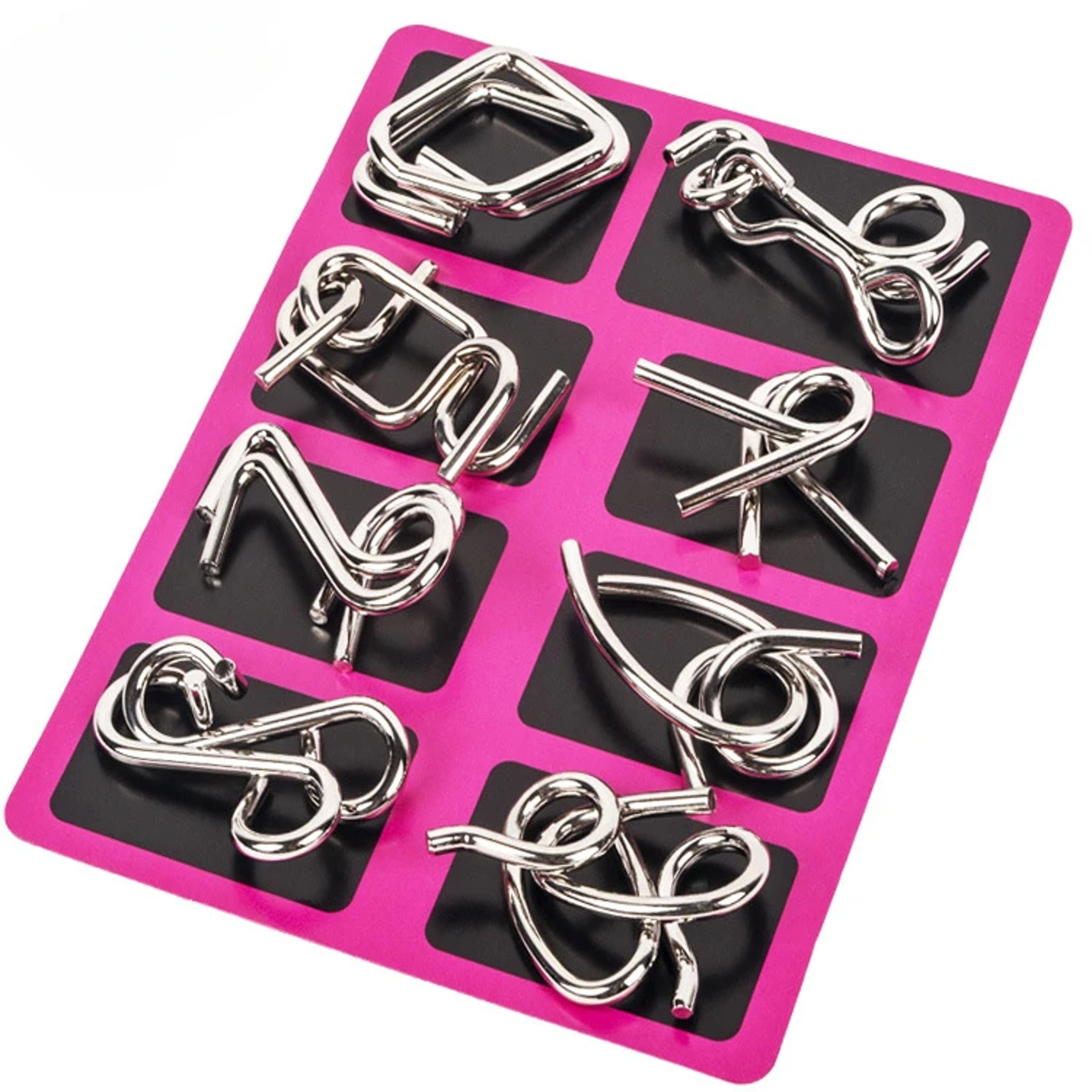 Montessori Metal Brain Teaser Puzzle Set Interactive Mind Challenge For Children And Adults 6