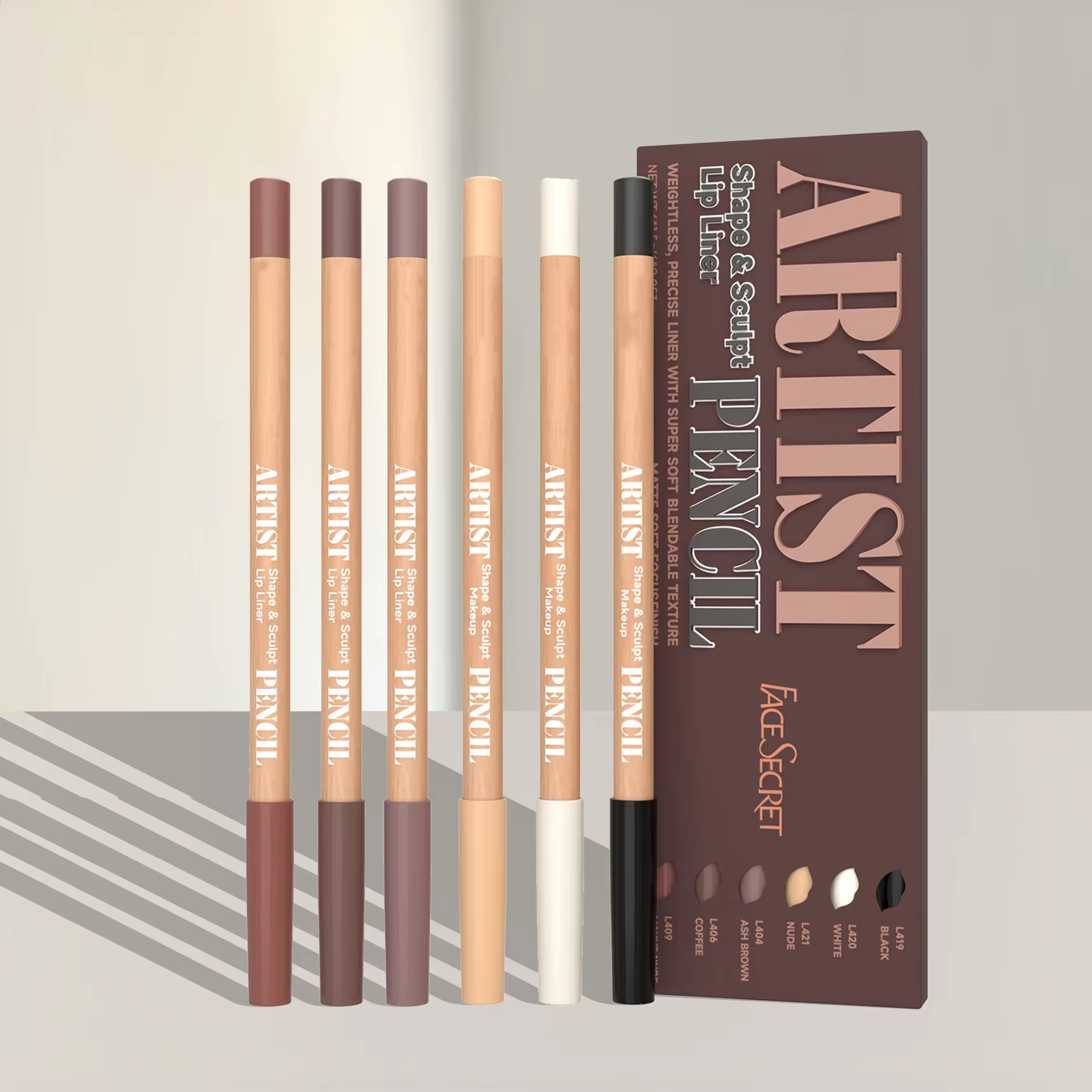 Matte Soft Sculpt Lip Liner Set Precise Weightless And Blendable Lip Liner Pencils 6