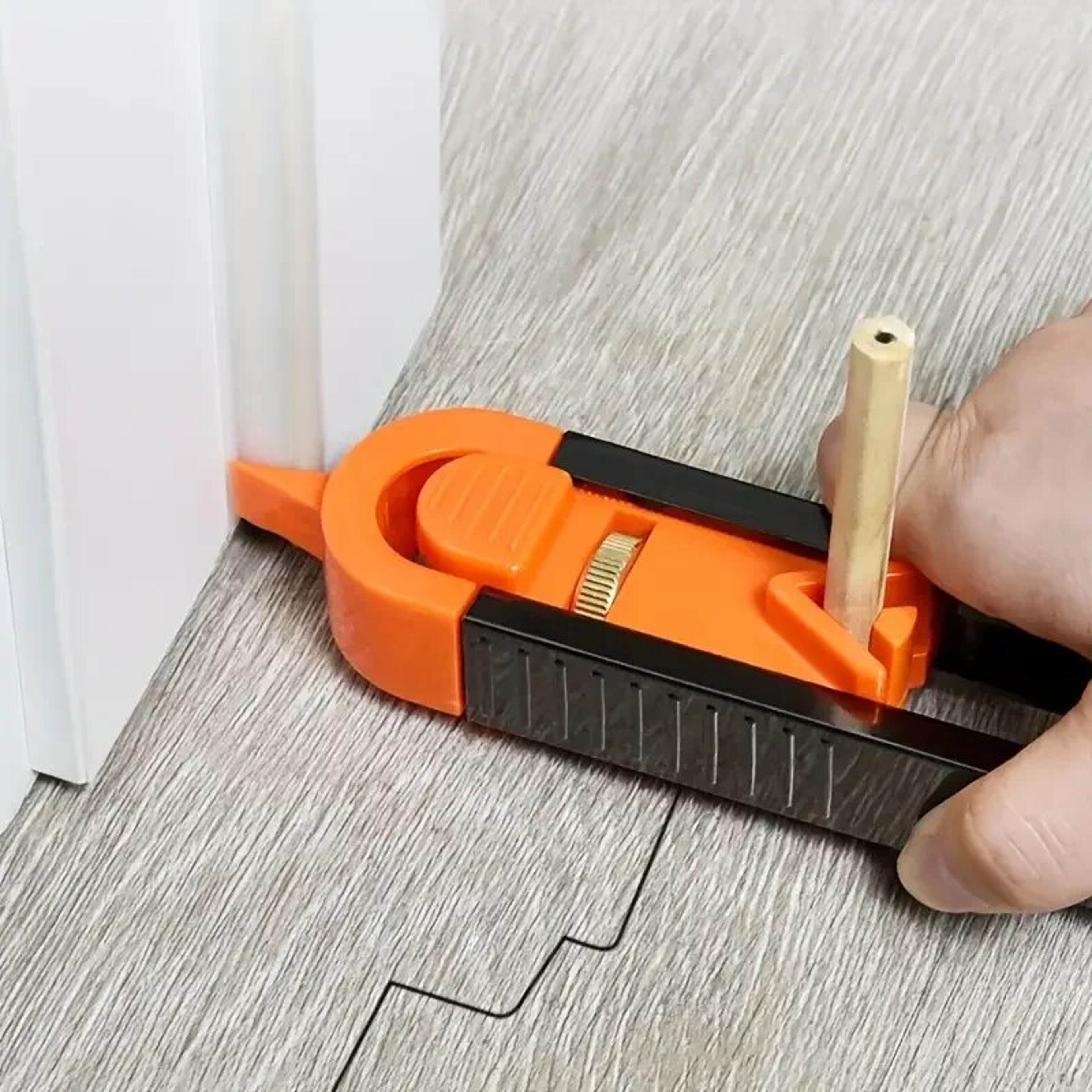 Adjustable Contour Gauge for Precise Woodworking & Scribing with Lock Profile Duplicator Ruler Tool – view 1