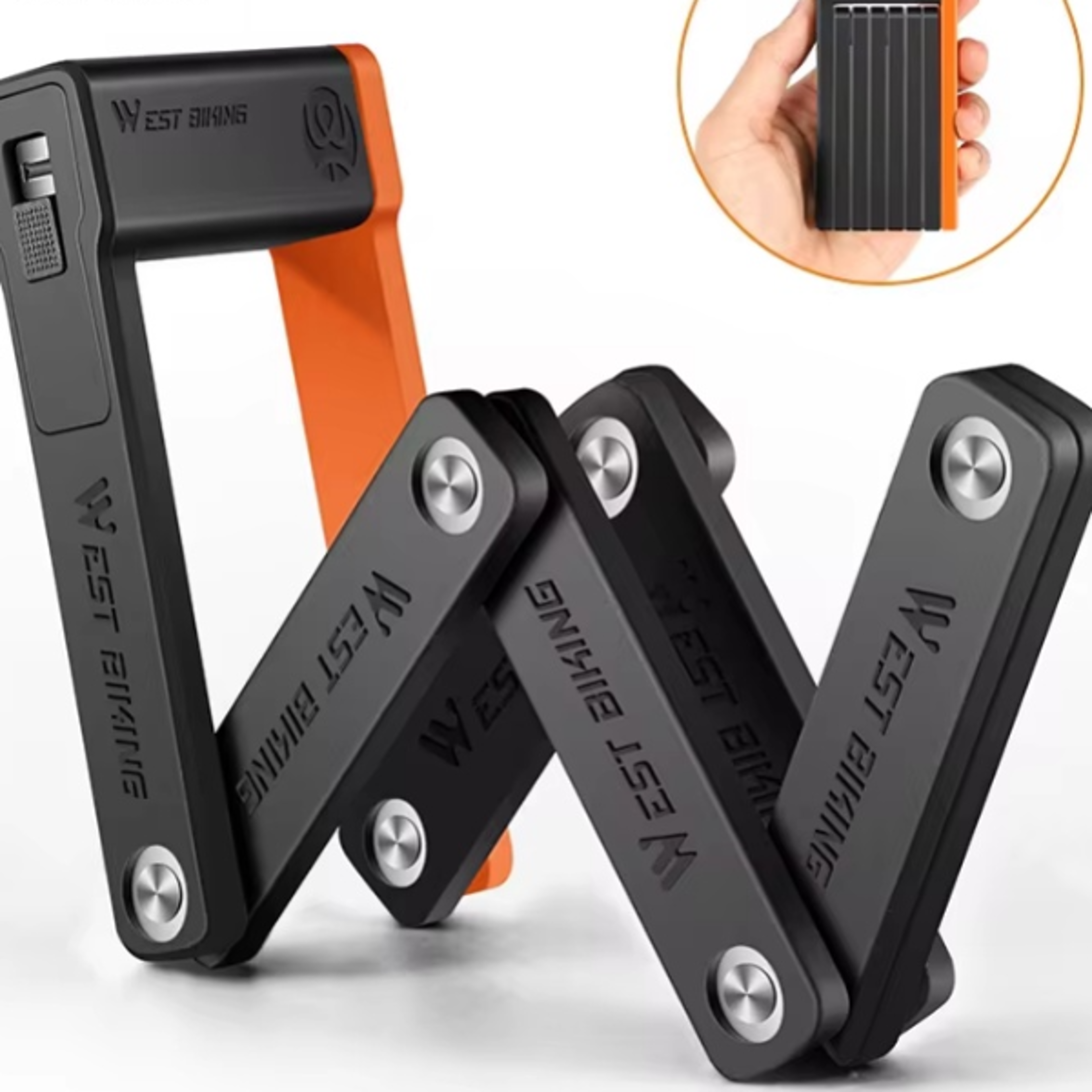 Foldable Bicycle Lock Antitheft Security for MTB Road Bikes Electric Scooters  More