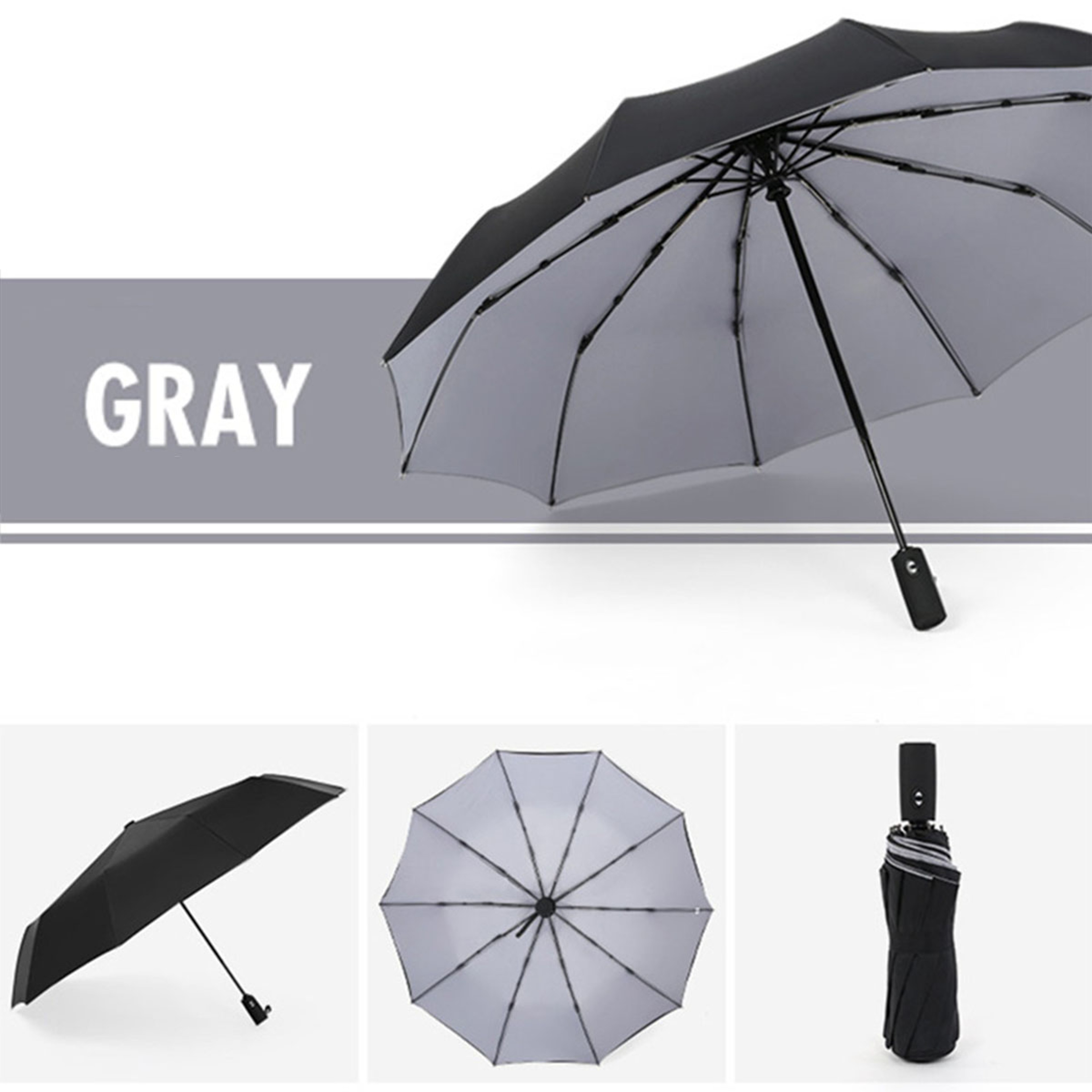Windproof Double Layer Automatic Umbrella Durable, Self-Opening & Resistant – view 8