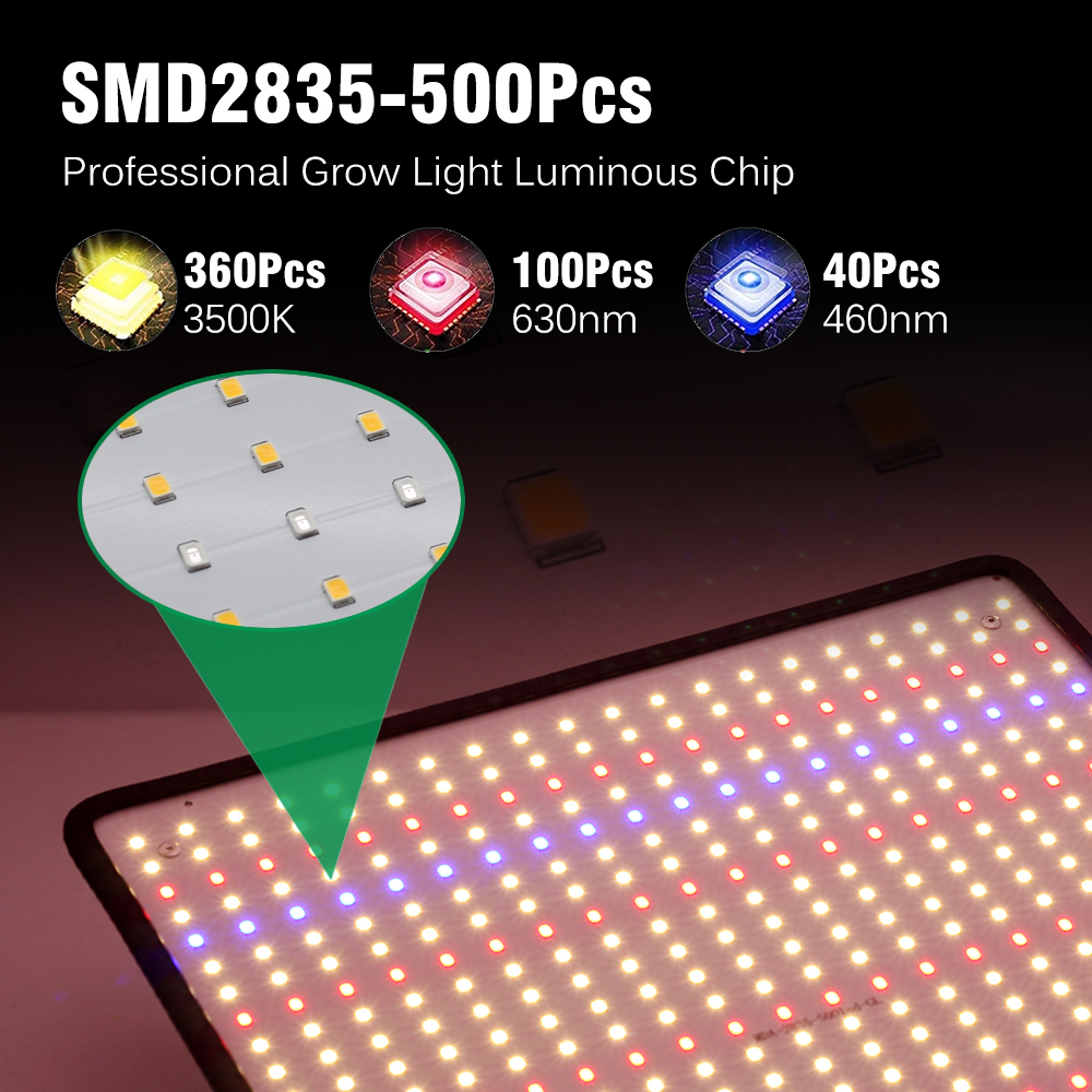 Full Spectrum LED Grow Light For Indoor Plants Phyto Lamp 2