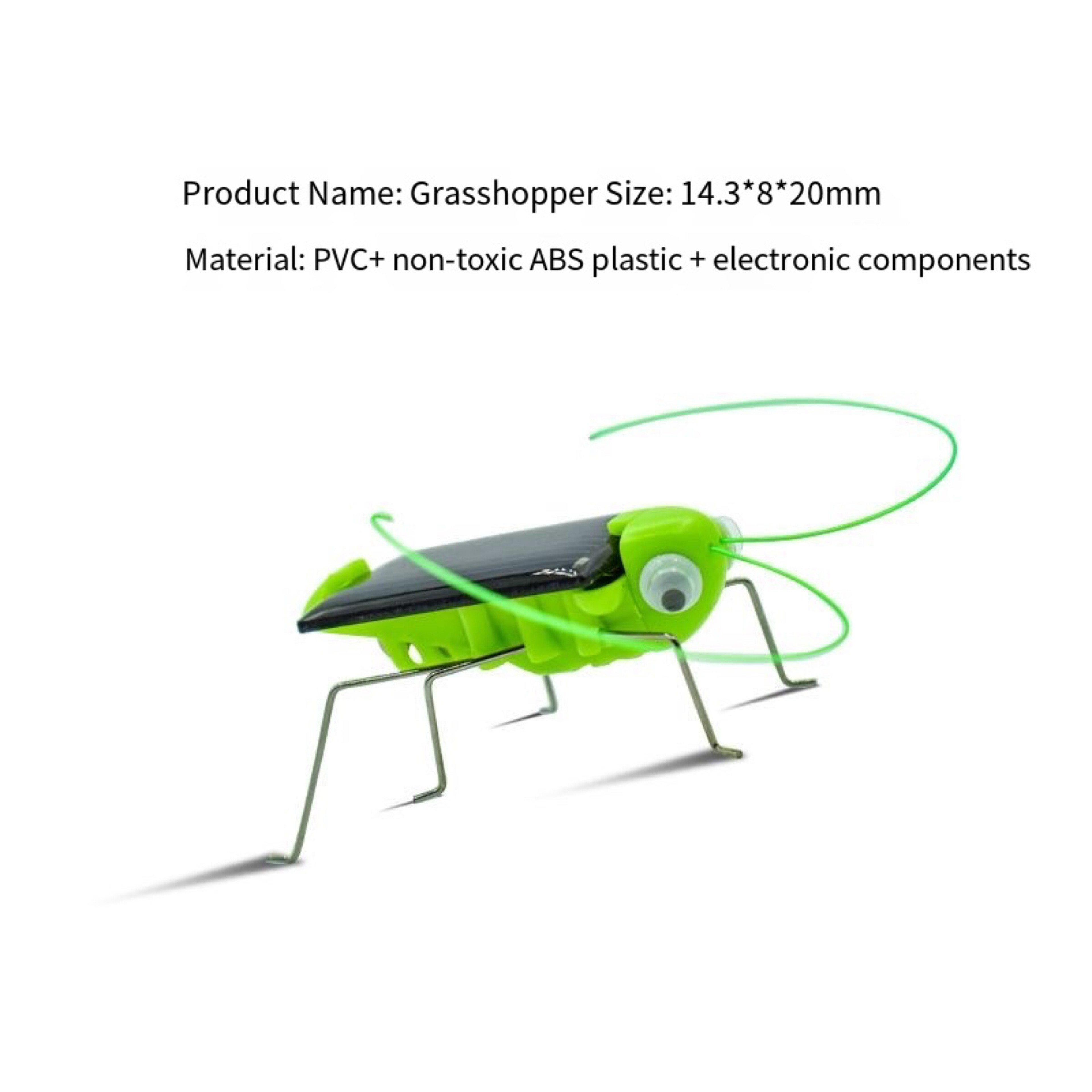 Solar Grasshopper Puzzle Toy Interactive Science Educational Gift For Kids Boys  Girls 5