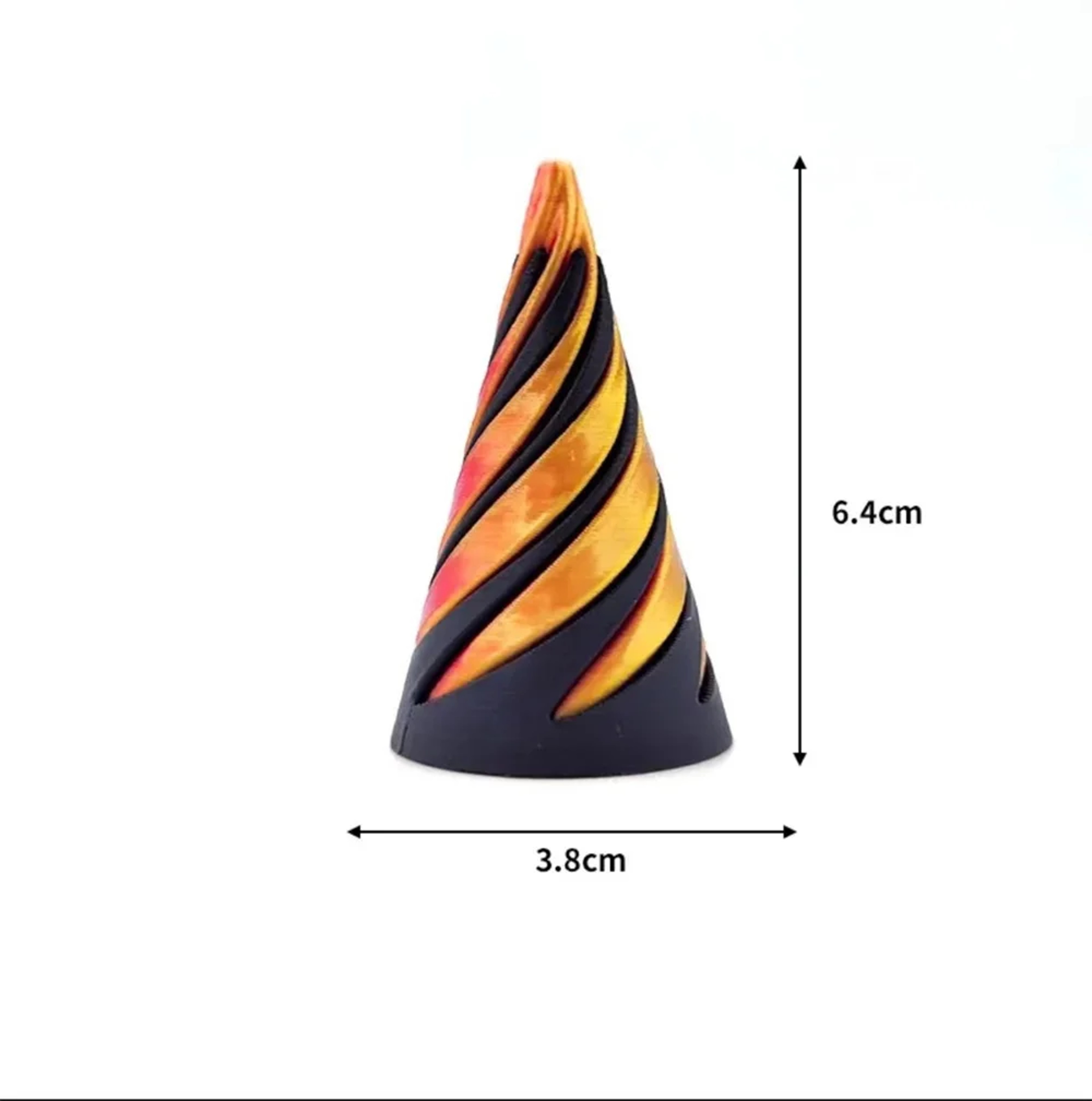 Spiral Cone Toy Impossible Pyramid Passthrough Sculpture Vortex Thread Illusion Toy 2