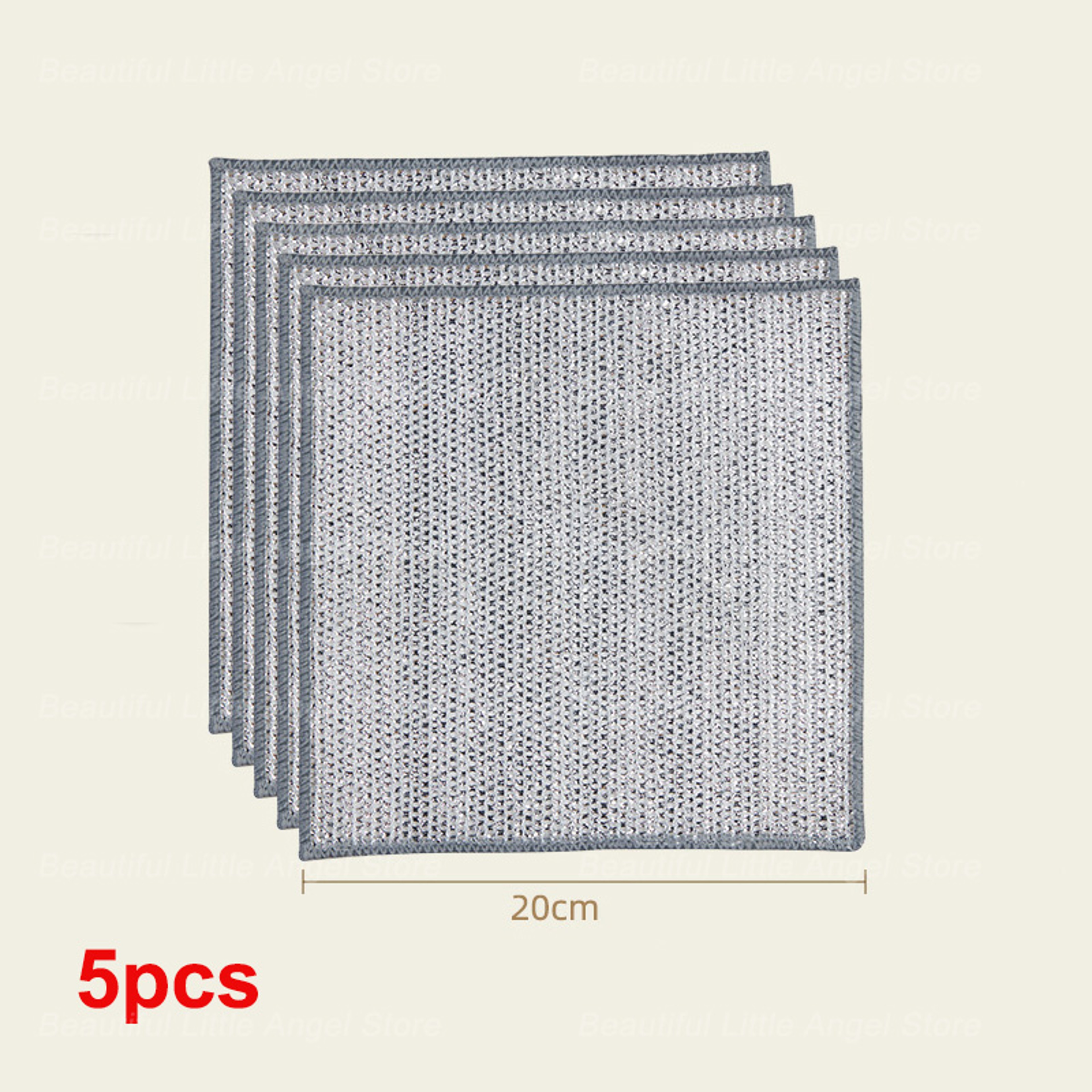 Thickened Steel Wire Cleaning Cloth NonScratch DoubleLayer Microfiber Dishrag 5