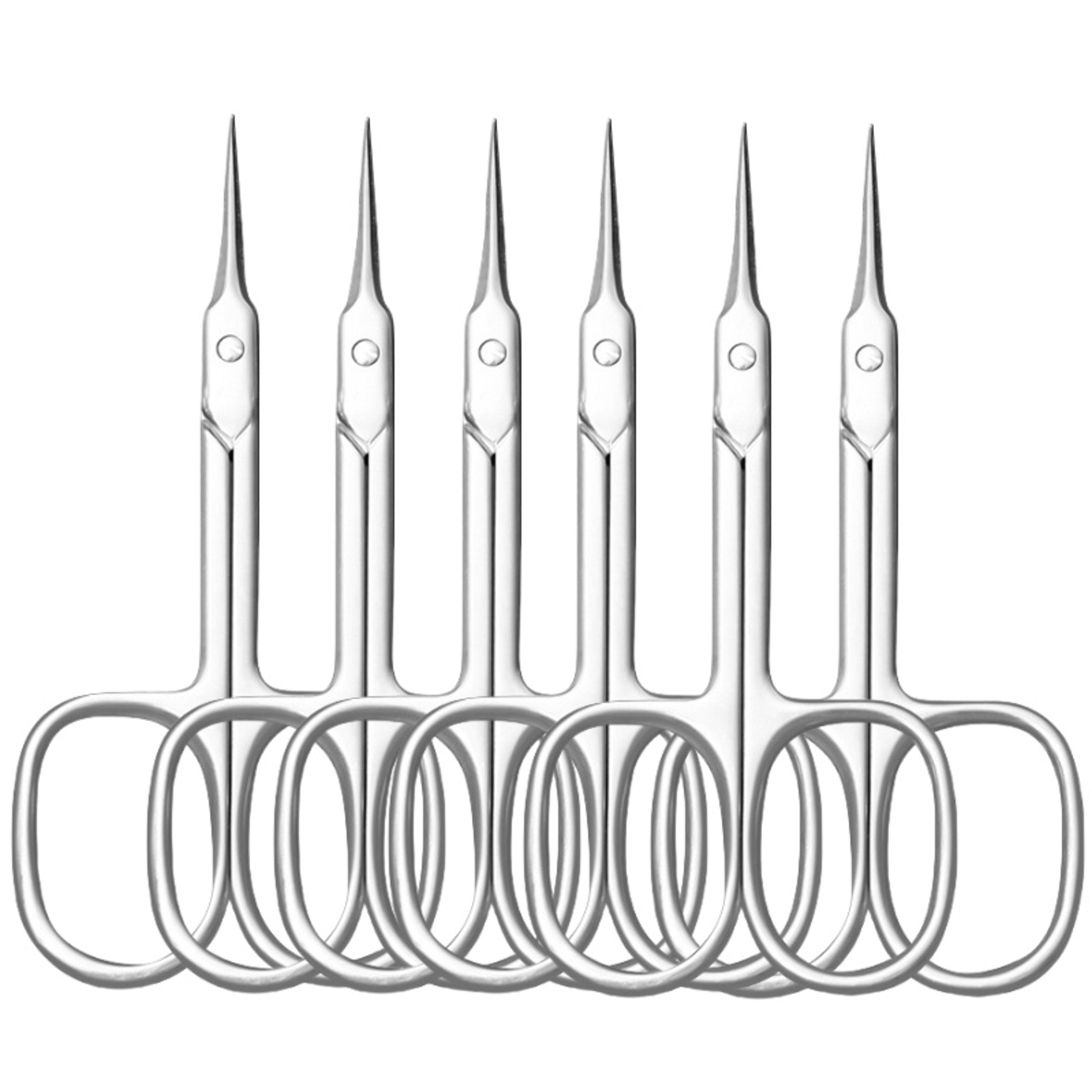 Curved Tip Cuticle Scissors Precision Nail Clippers For Manicure  Eyebrow Care 10