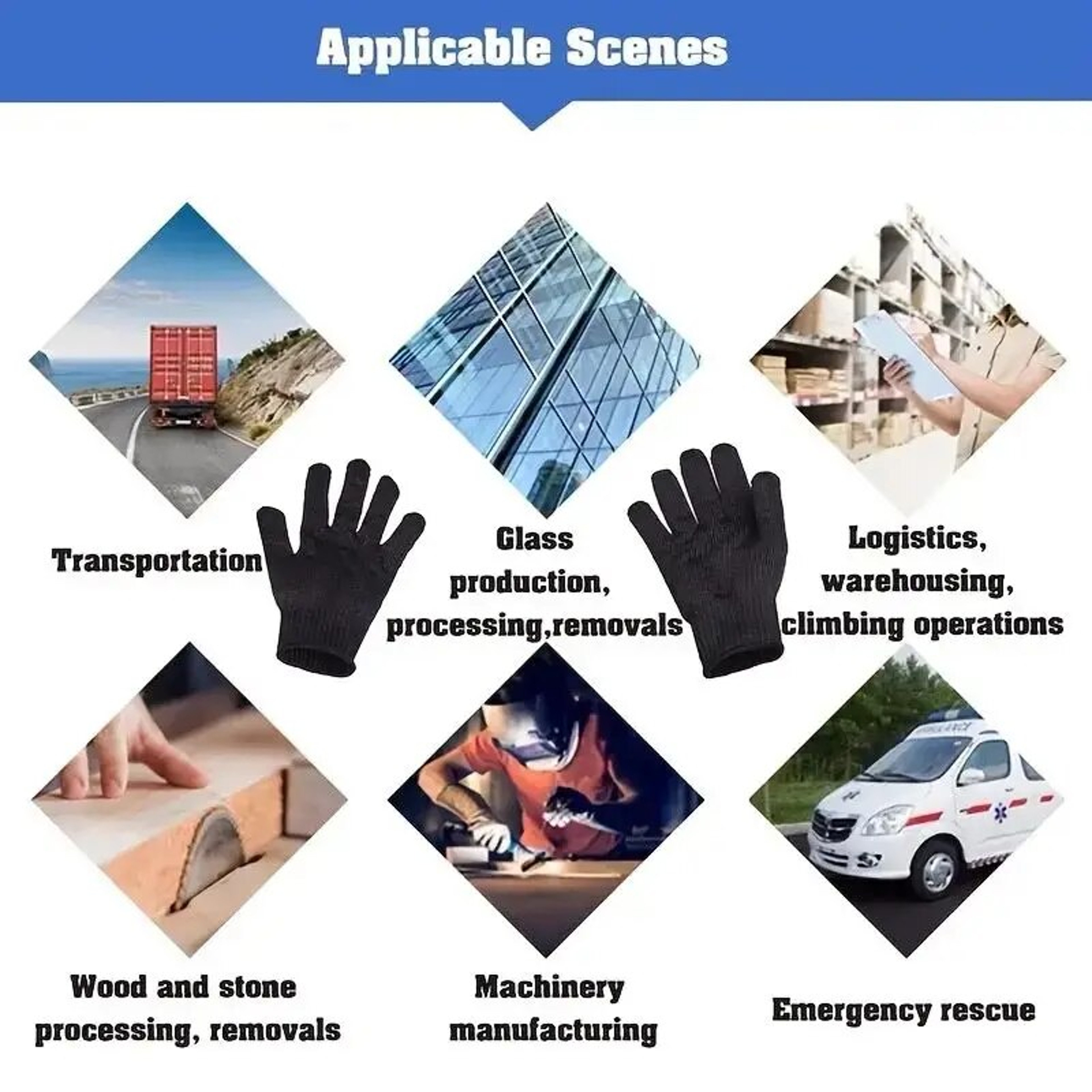 Cut Resistant Stainless Steel Protective Safety Gloves – view 5