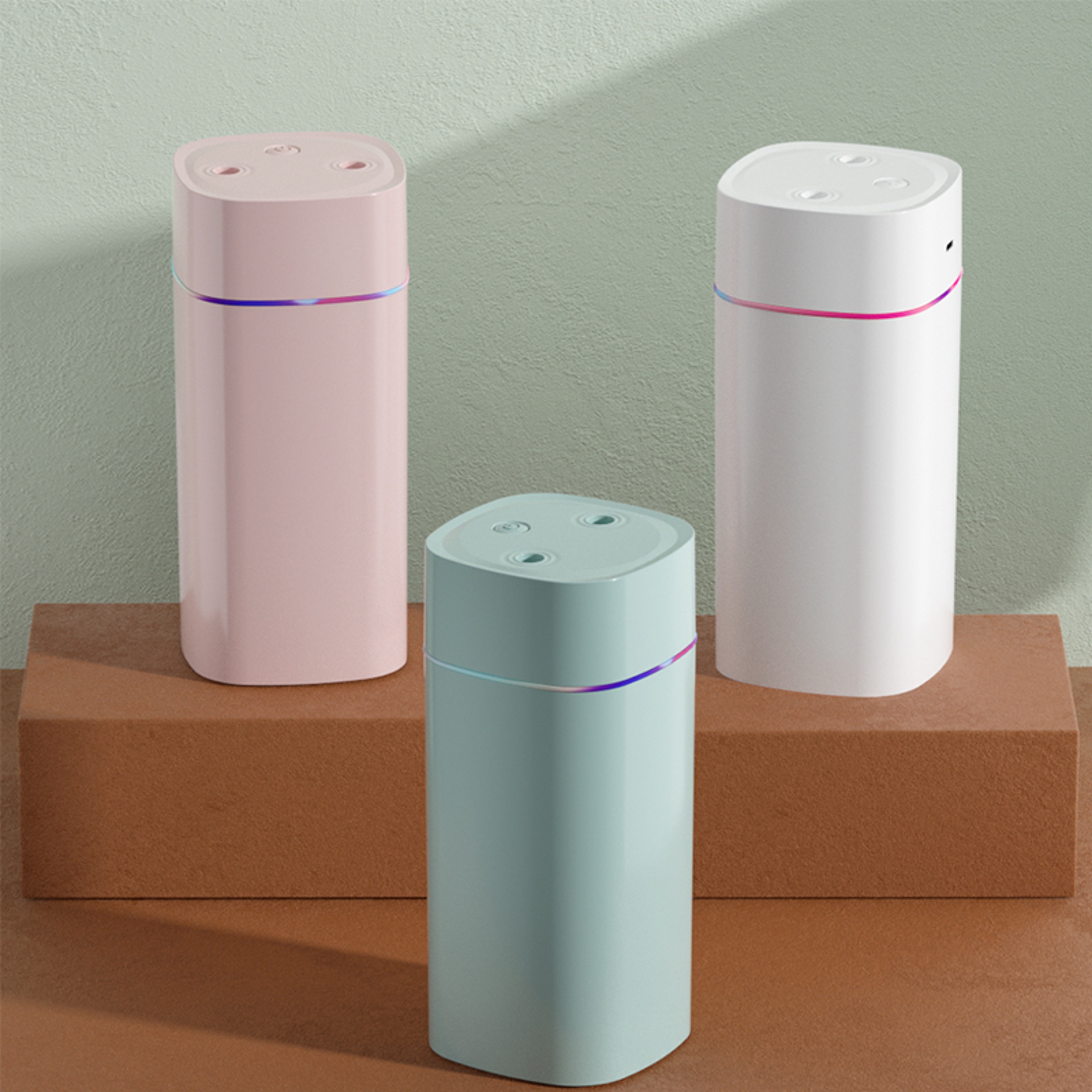 Creative Dual Nozzle USB Humidifier For Home Car  Bedroom Ambient Light Aromatherapy  Silent Air Hu 0