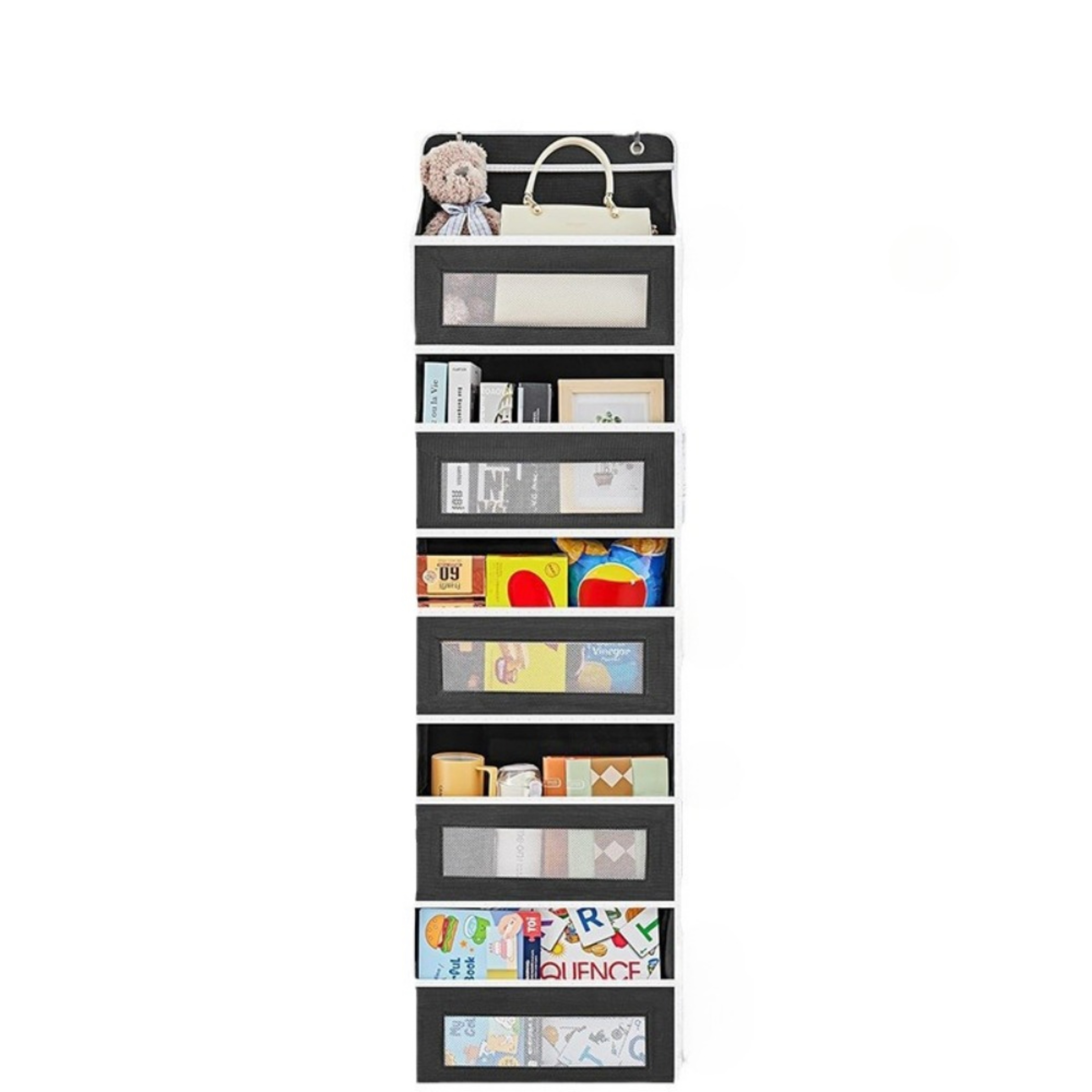Hanging Storage Organizer Behind Door AntiTilt Large Capacity Pockets For Bedroom  Bathroom 9