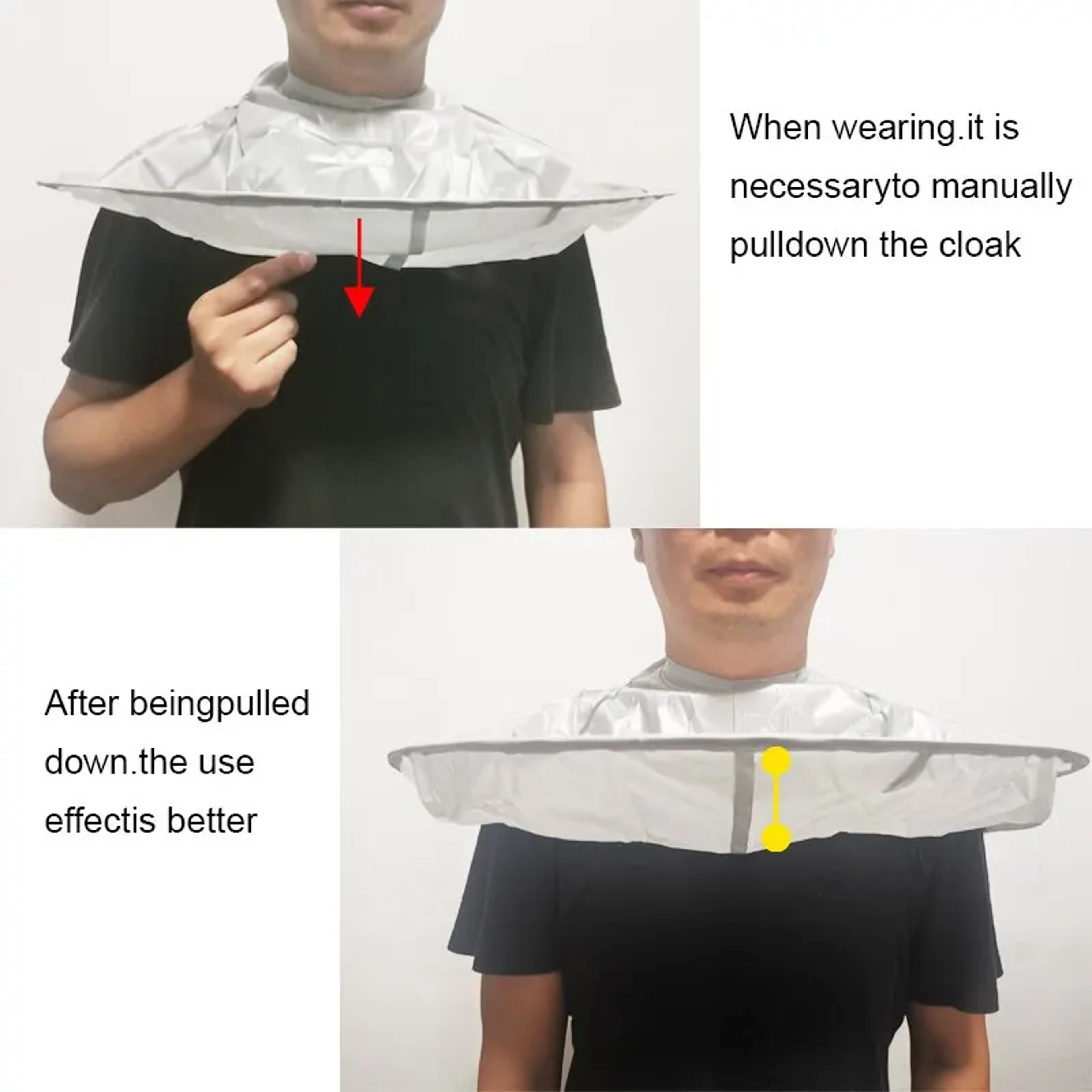 Breathable Haircut Cloak for Home Use Foldable and Comfortable Hair Dye Cape – view 6