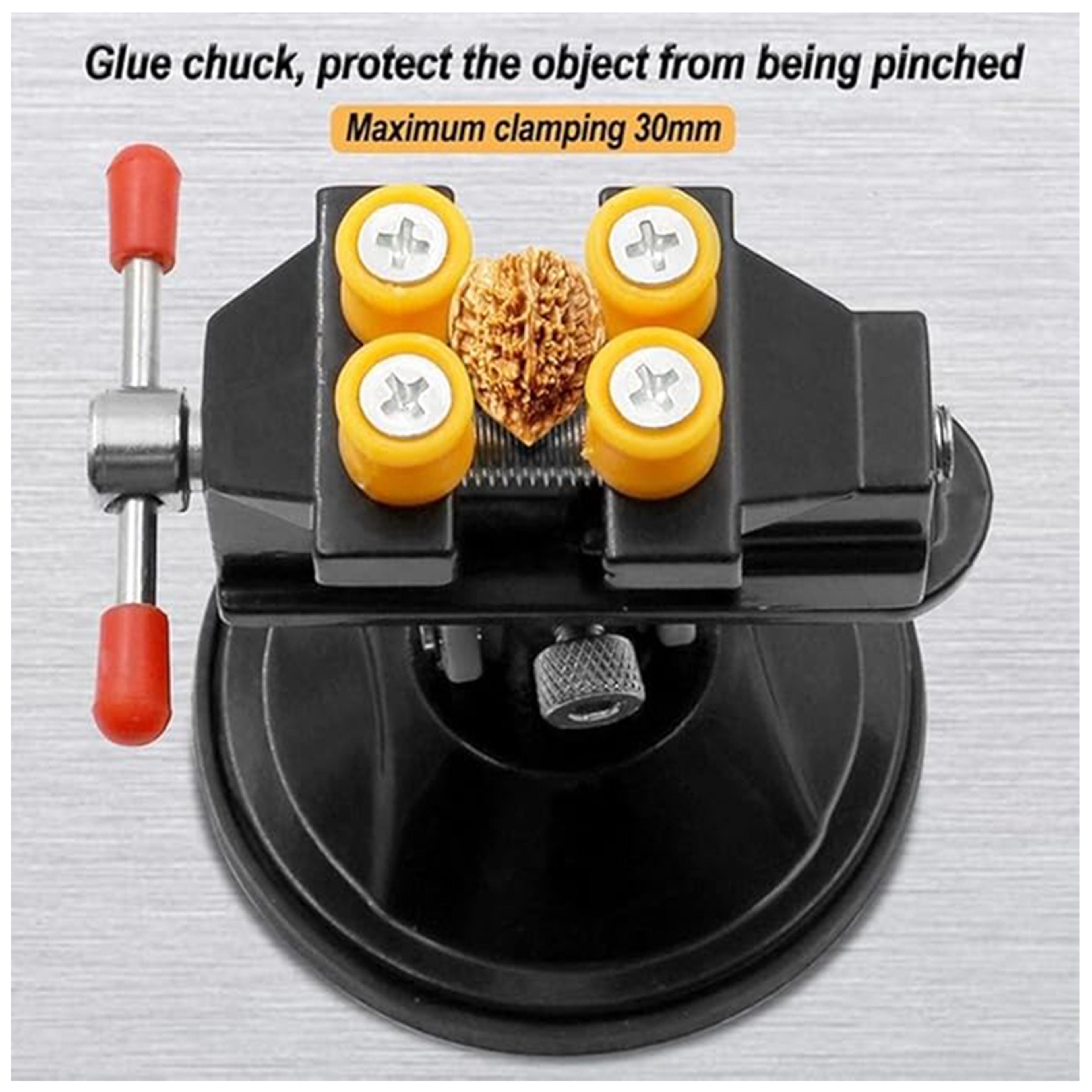 Rotatable Jewelry Vice Vise Stand Adjustable Mini Drill Press Bench Clamp for Engraving and More – view 3
