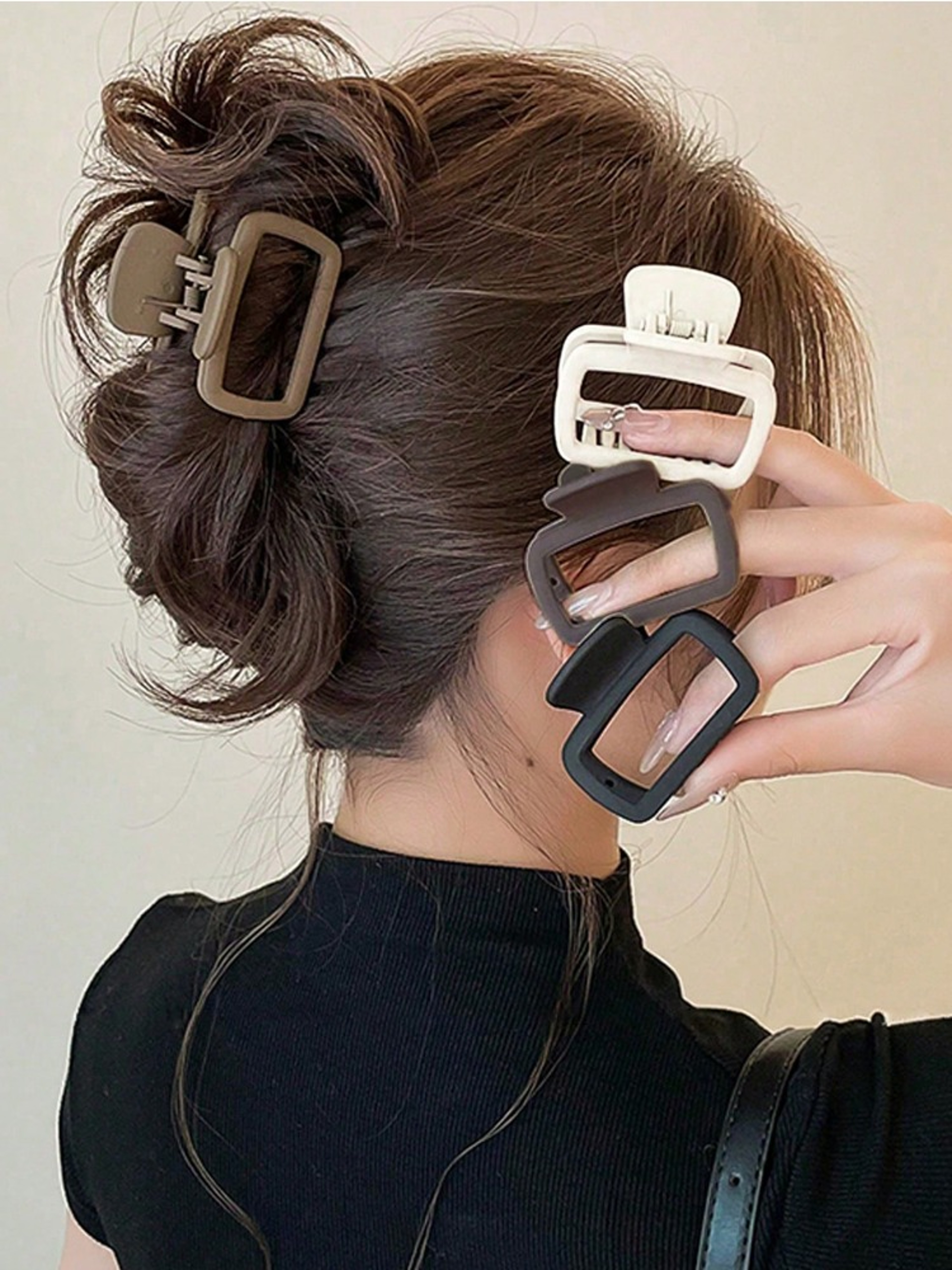 Elegant Square Hair Claw Clips Lightweight & Stylish Hair Accessories for Every Day – view 8