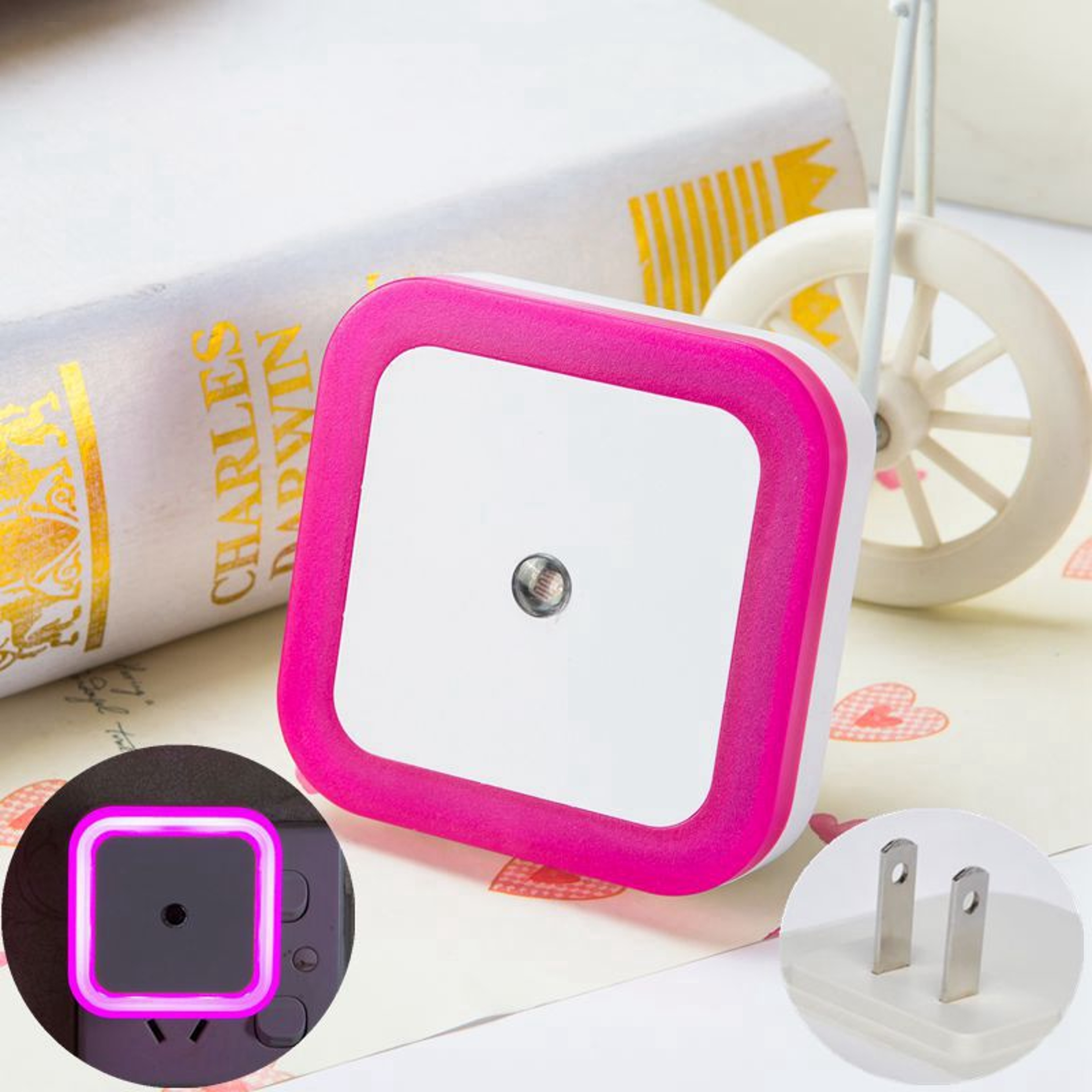 Wireless LED Night Light With Sensor Mini US Plug Night Light For Bedroom Living Room  Kids Rooms 9