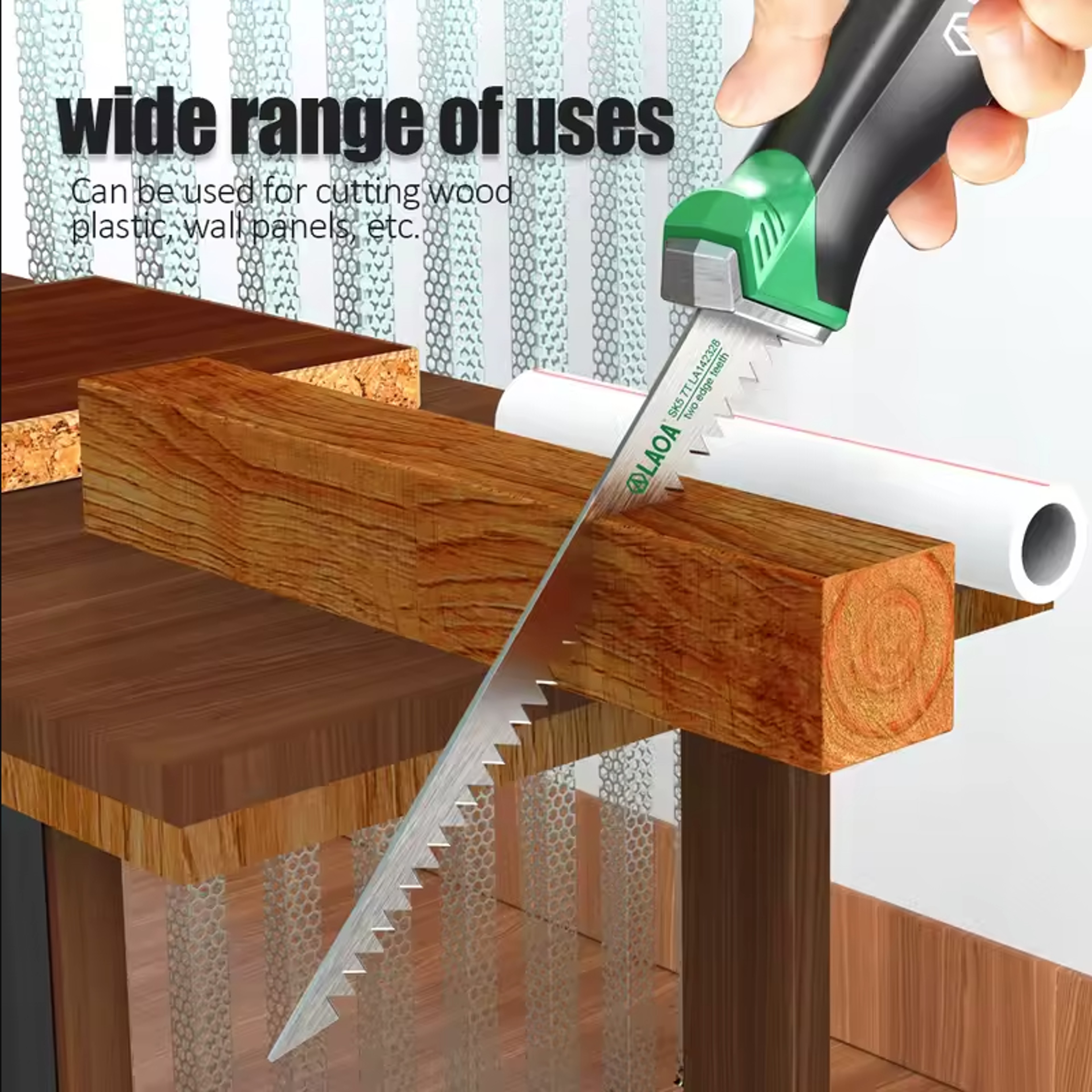 Handheld Manual Saw for Woodworking and Garden Tasks Versatile Wall Panel & Gypsum Board Cutter – view 6