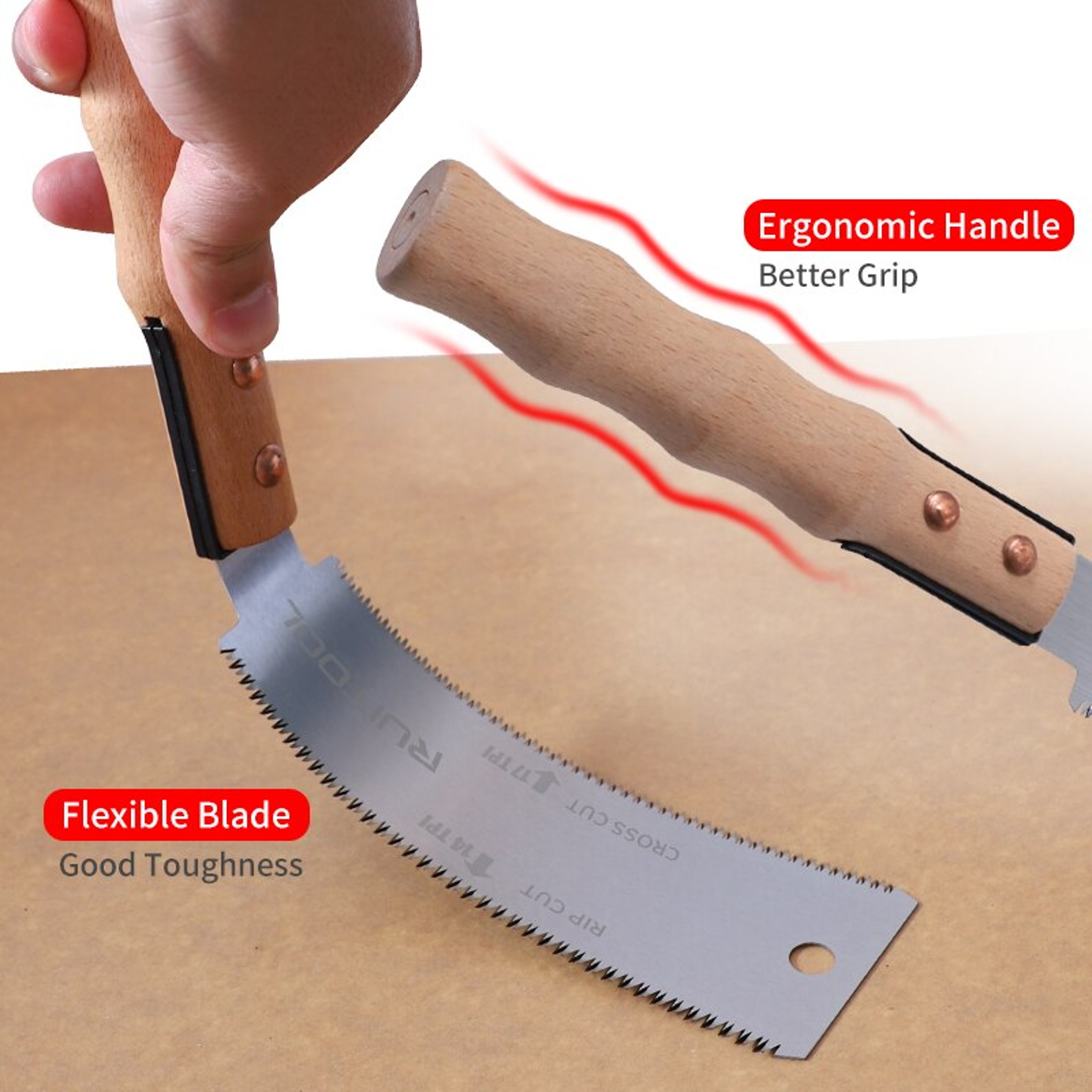 Double Side Hand Pull Saw Steel Flush Cut Saw For Precision Woodworking 3
