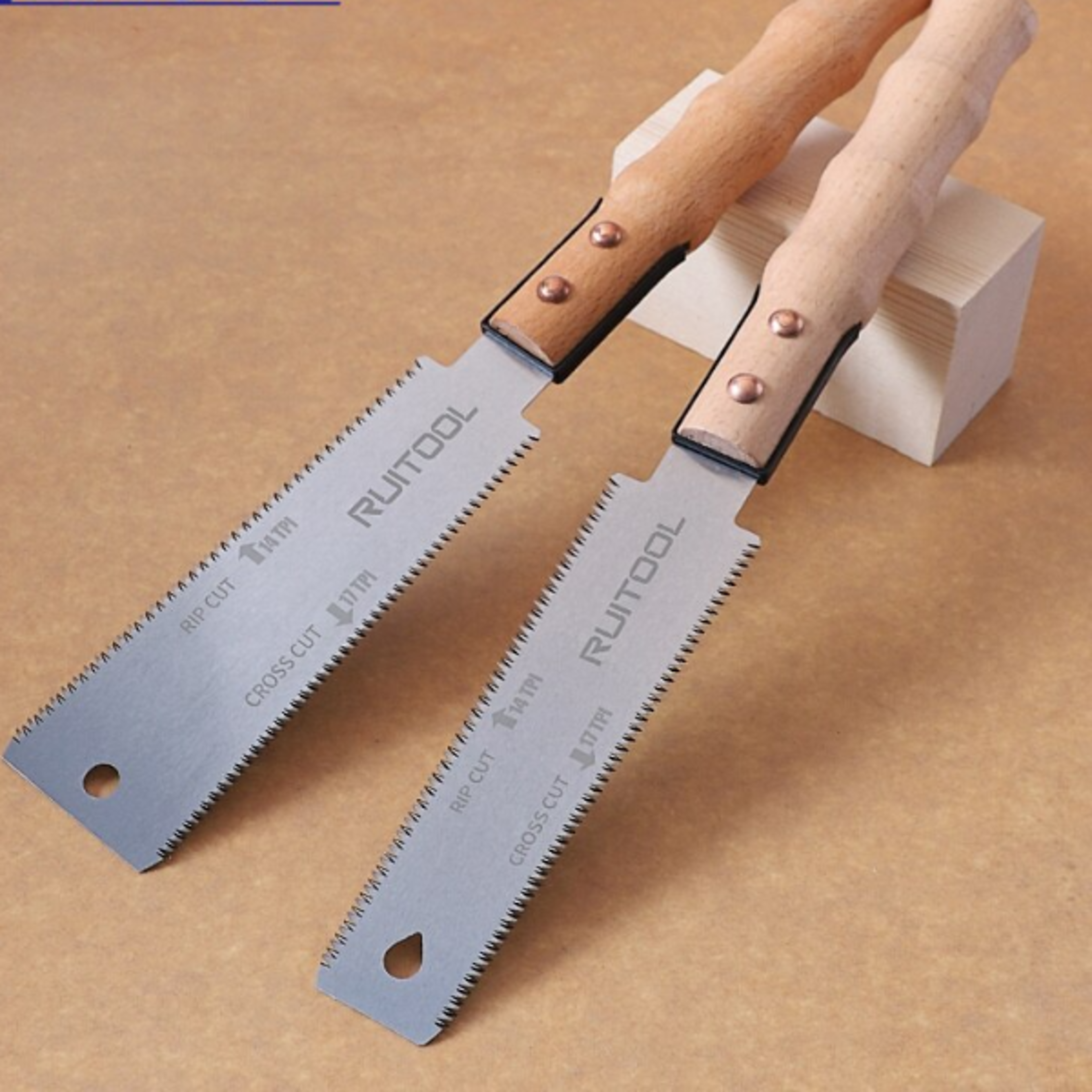 Double Side Hand Pull Saw Steel Flush Cut Saw for Precision Woodworking