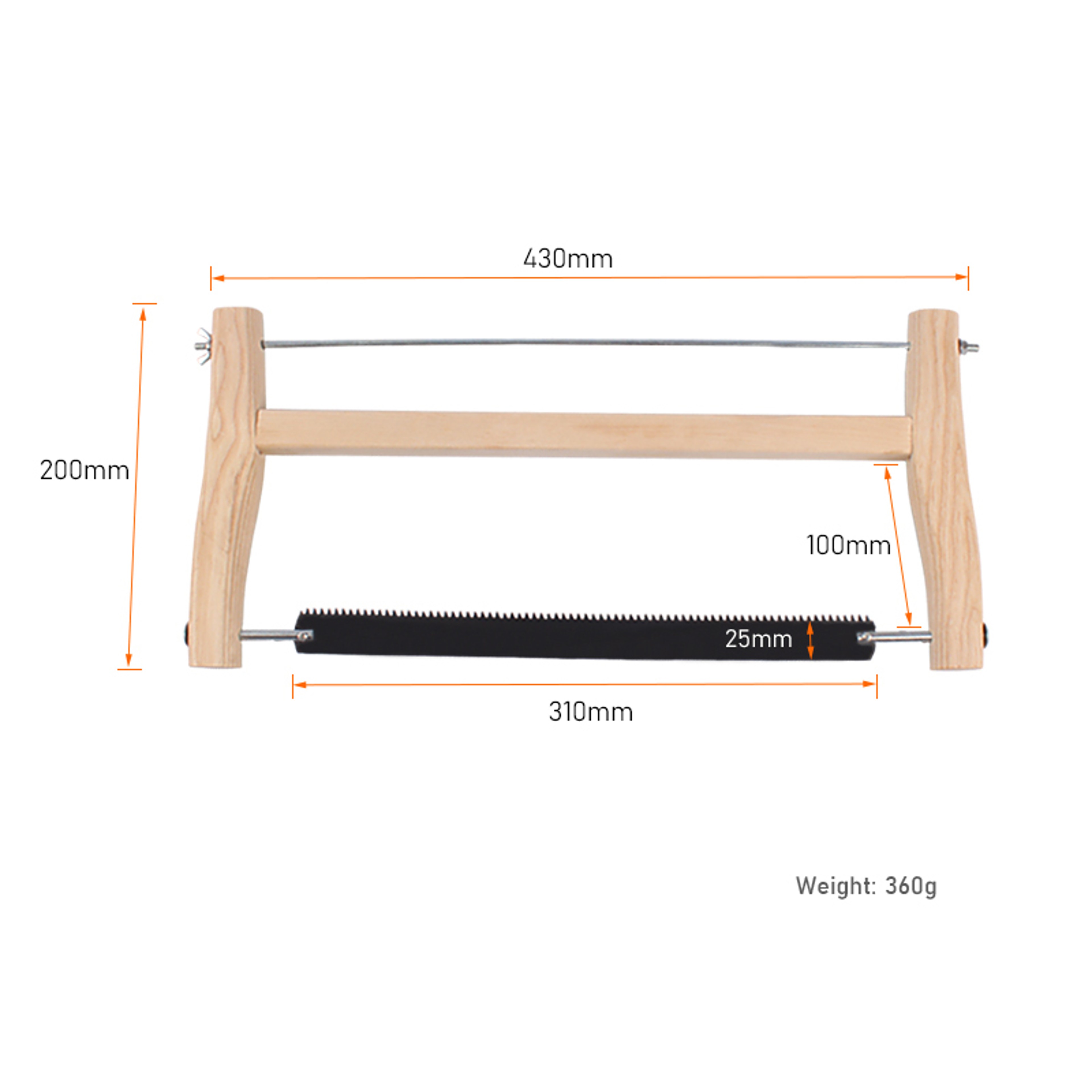 Frame Saw Blade with Replacement Blades for Woodworking Precision Wood Cutting Tool – view 3