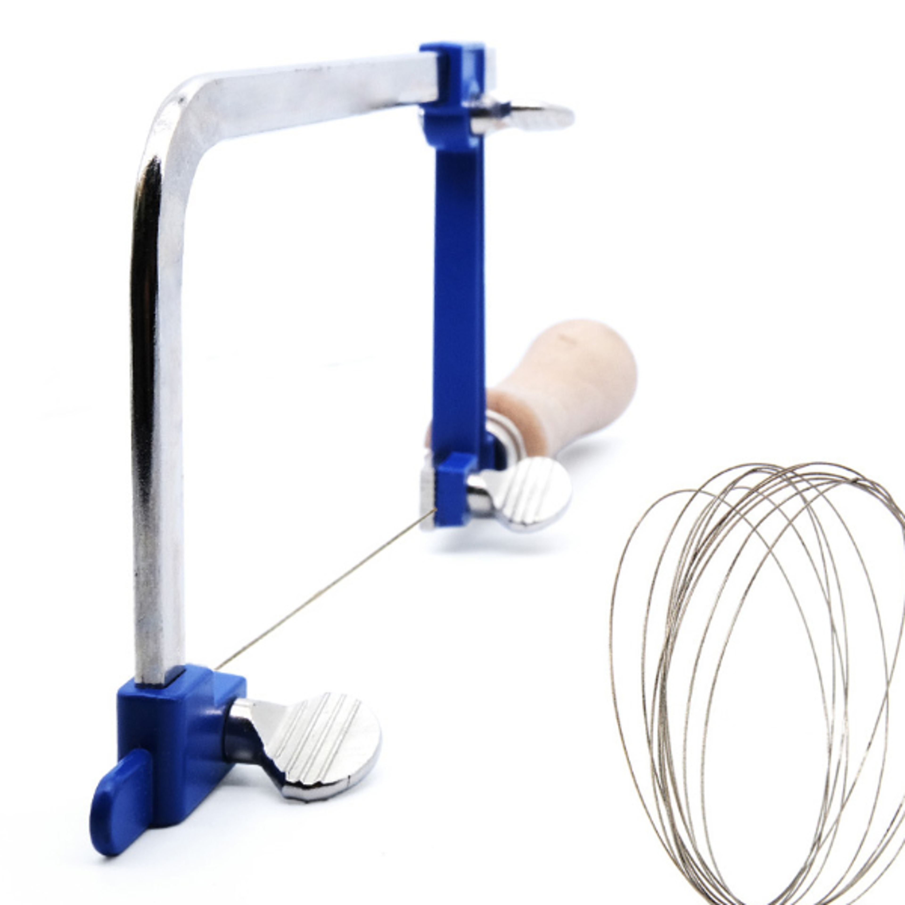 Adjustable Coping Saw Frame with Diamond Wire Saw UShaped Hand Saw for Woodworking and DIY Metal Cu