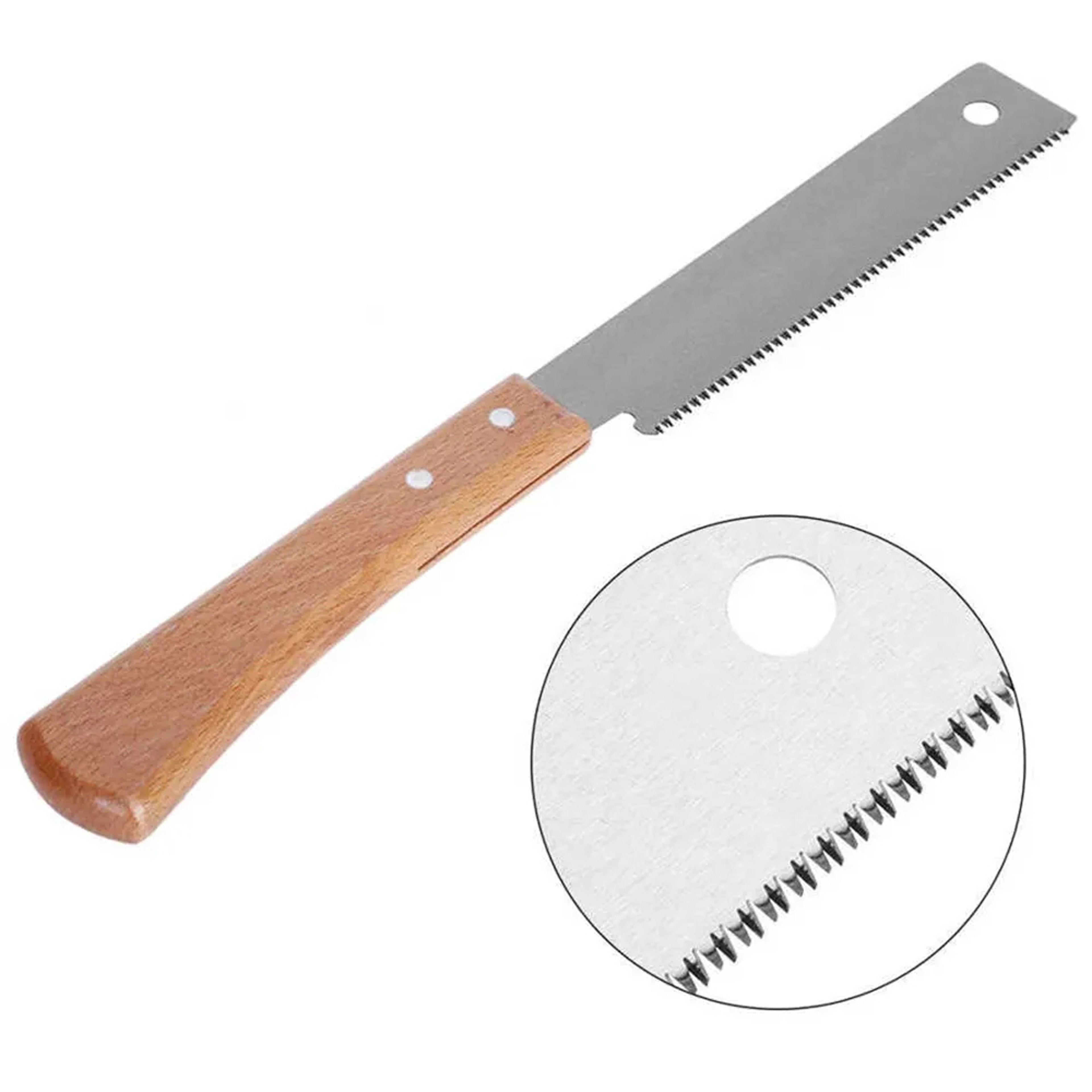 Flush Cut Pull Saw with Wooden Handle Precision Woodworking Hand Saw – view 1