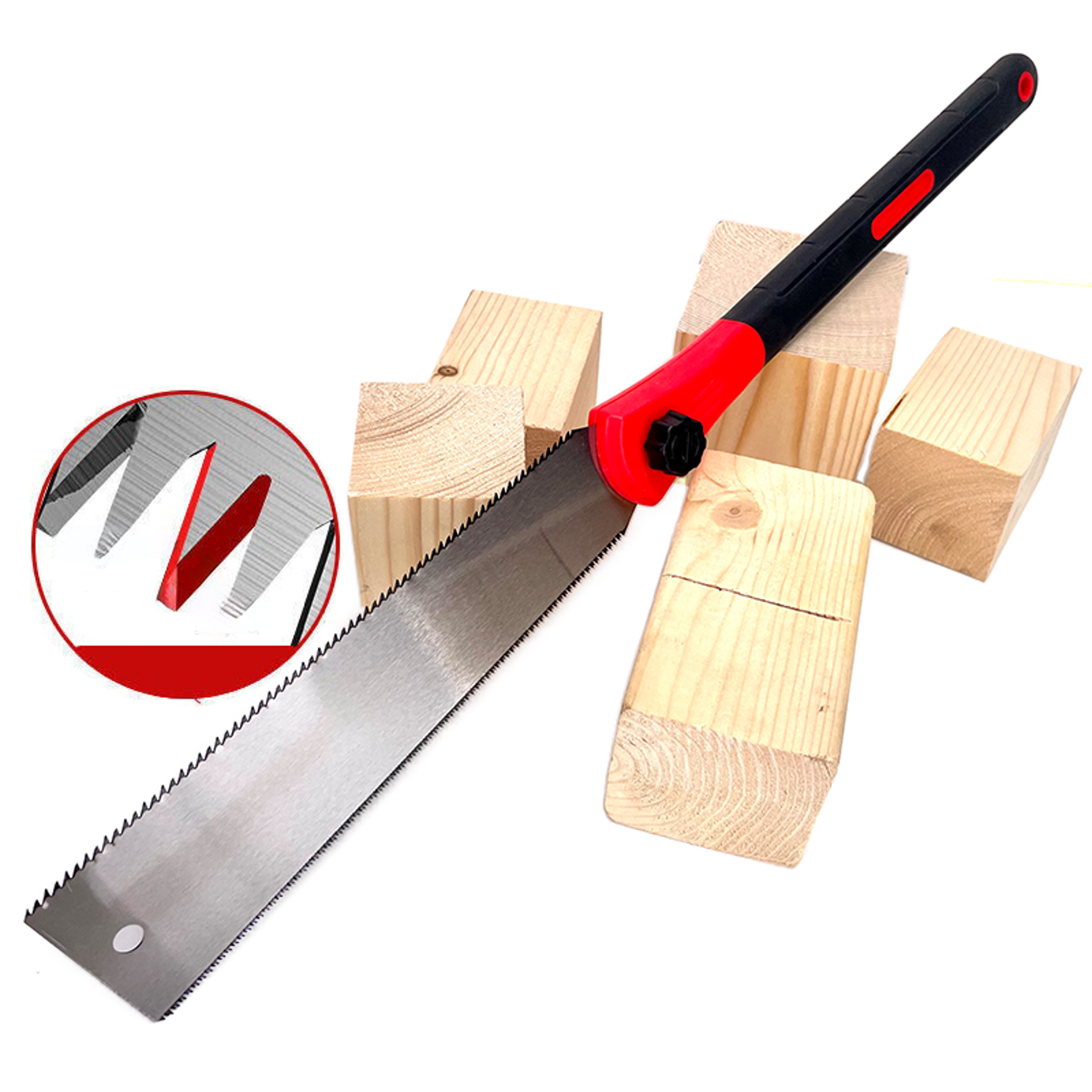 Precision Double Bladed Hand Saw with Long Handle for Woodworking – view 1