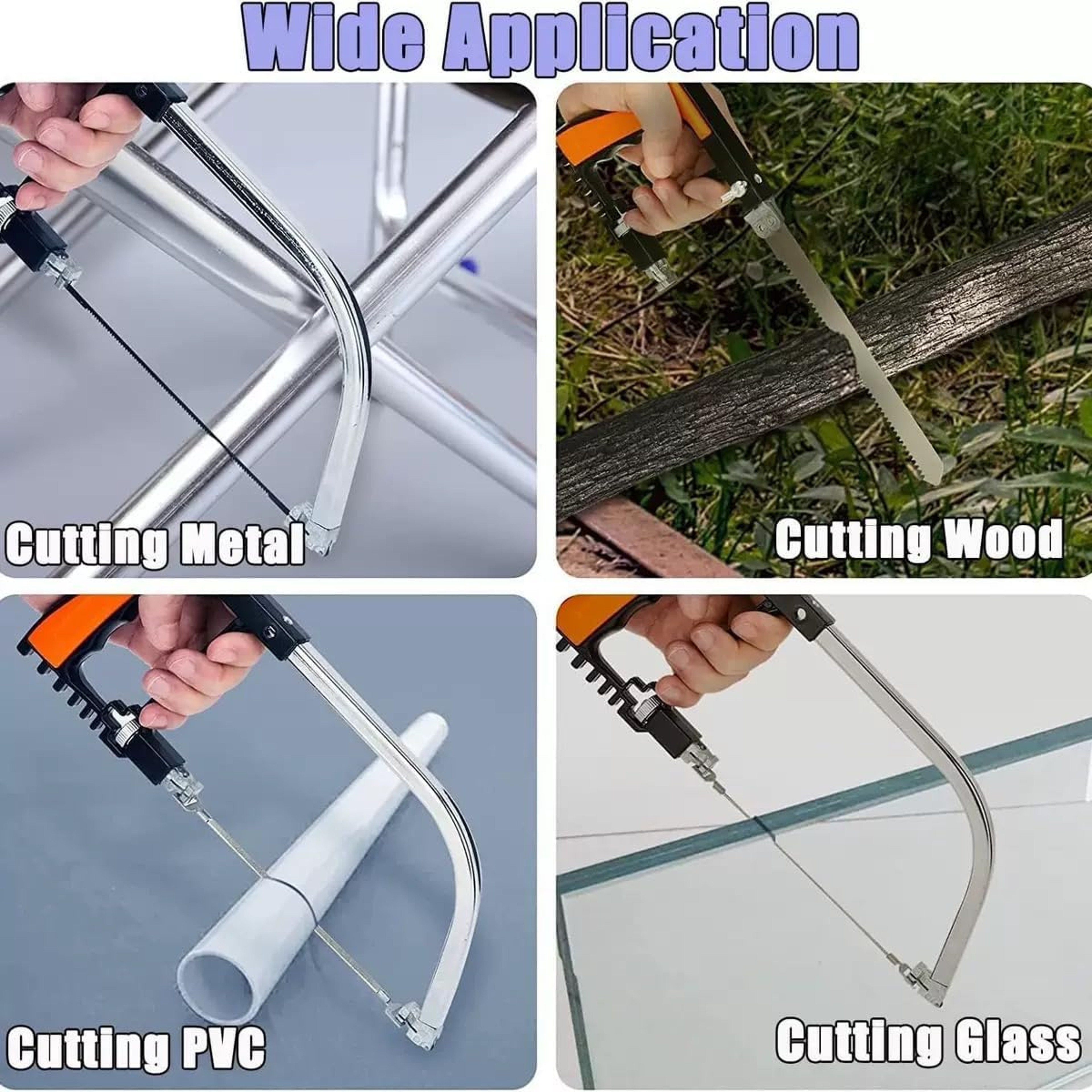 Hacksaw Set For Woodworking Steel Frame With Replaceable Blades Piece Handsaw Set Mini  Standard 3
