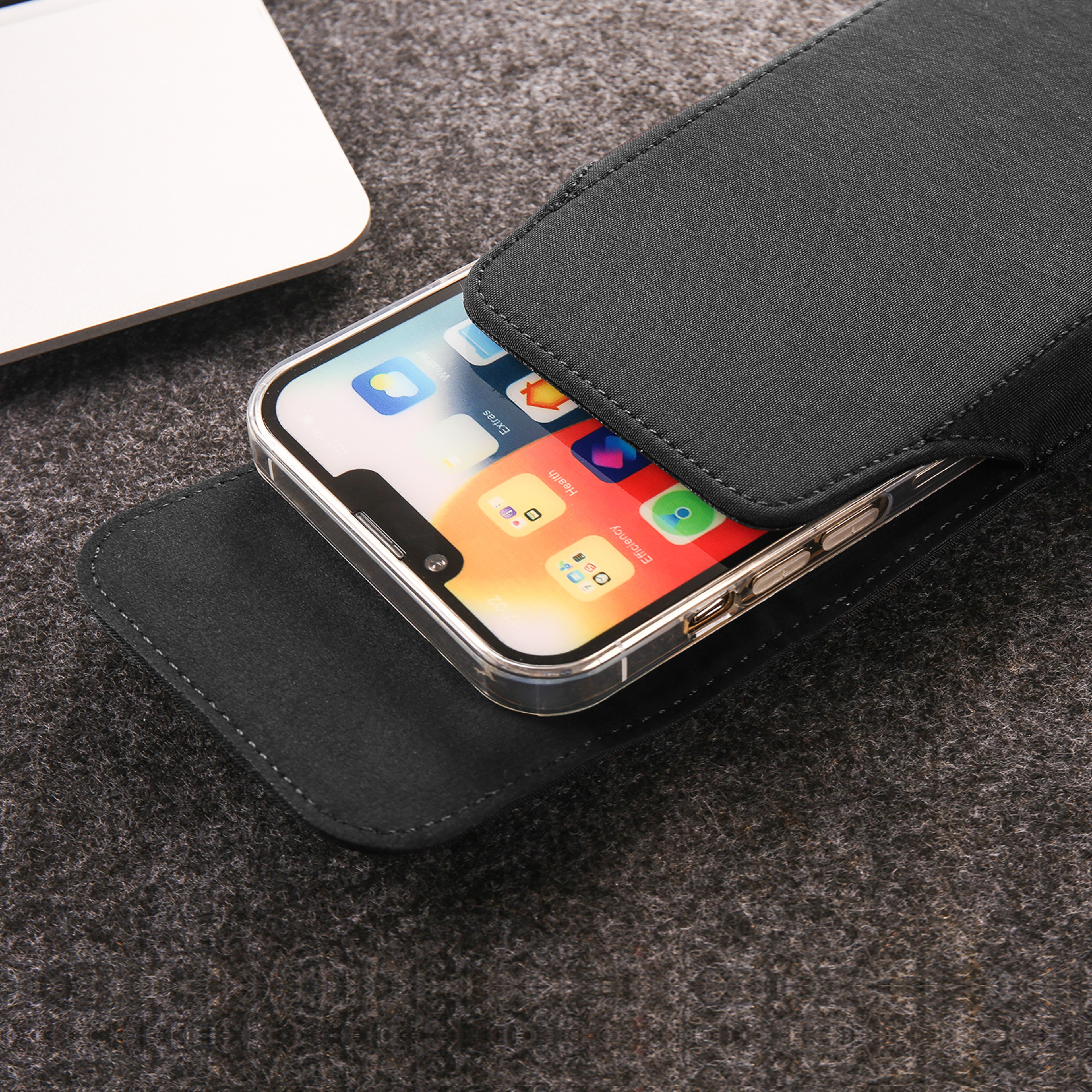 Universal Rugged Nylon Phone Holster With Secure Belt Clip And Loop 3
