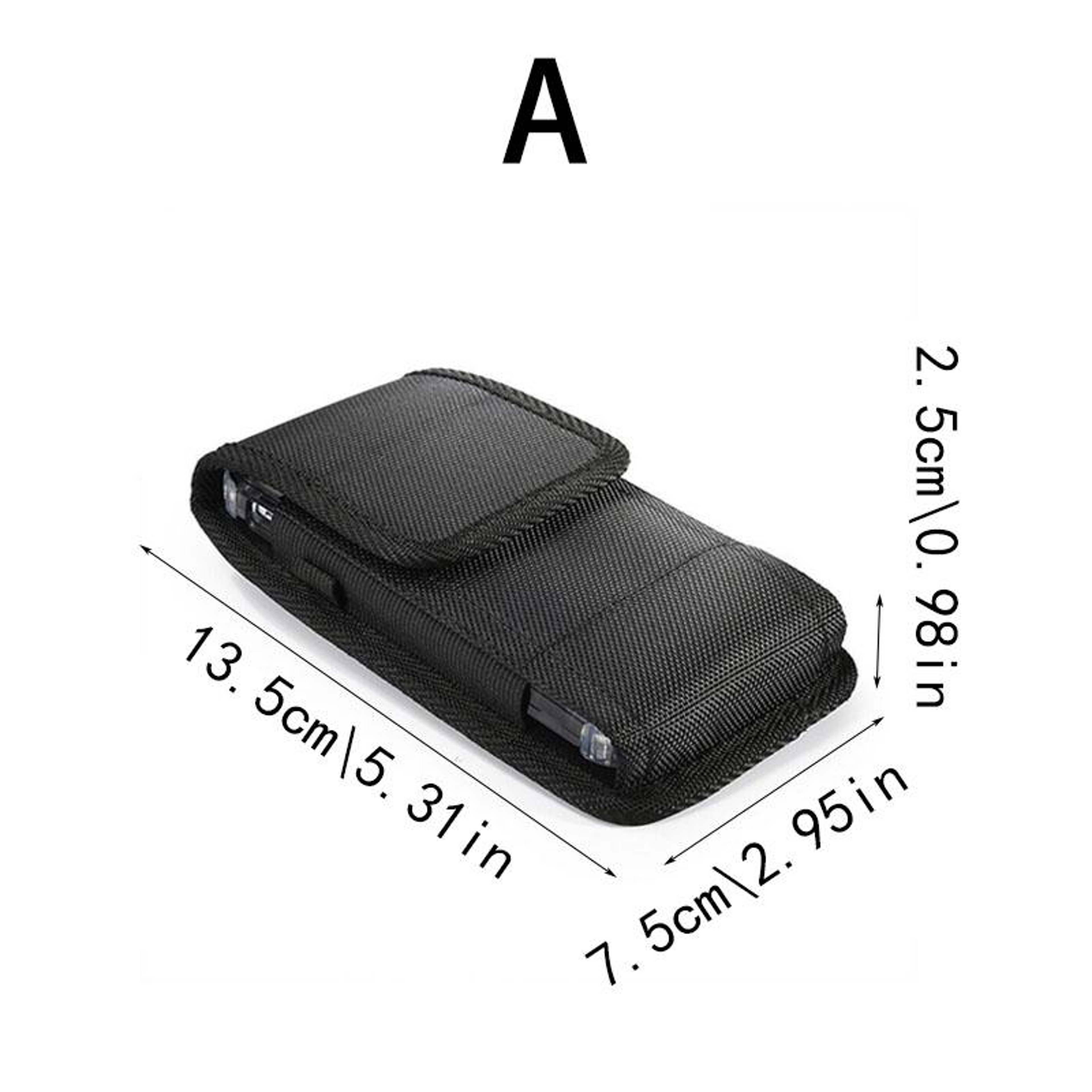 Universal phone holster pouch with Belt Clip Durable Nylon Outdoor Waist Bag for Secure Carry – view 7