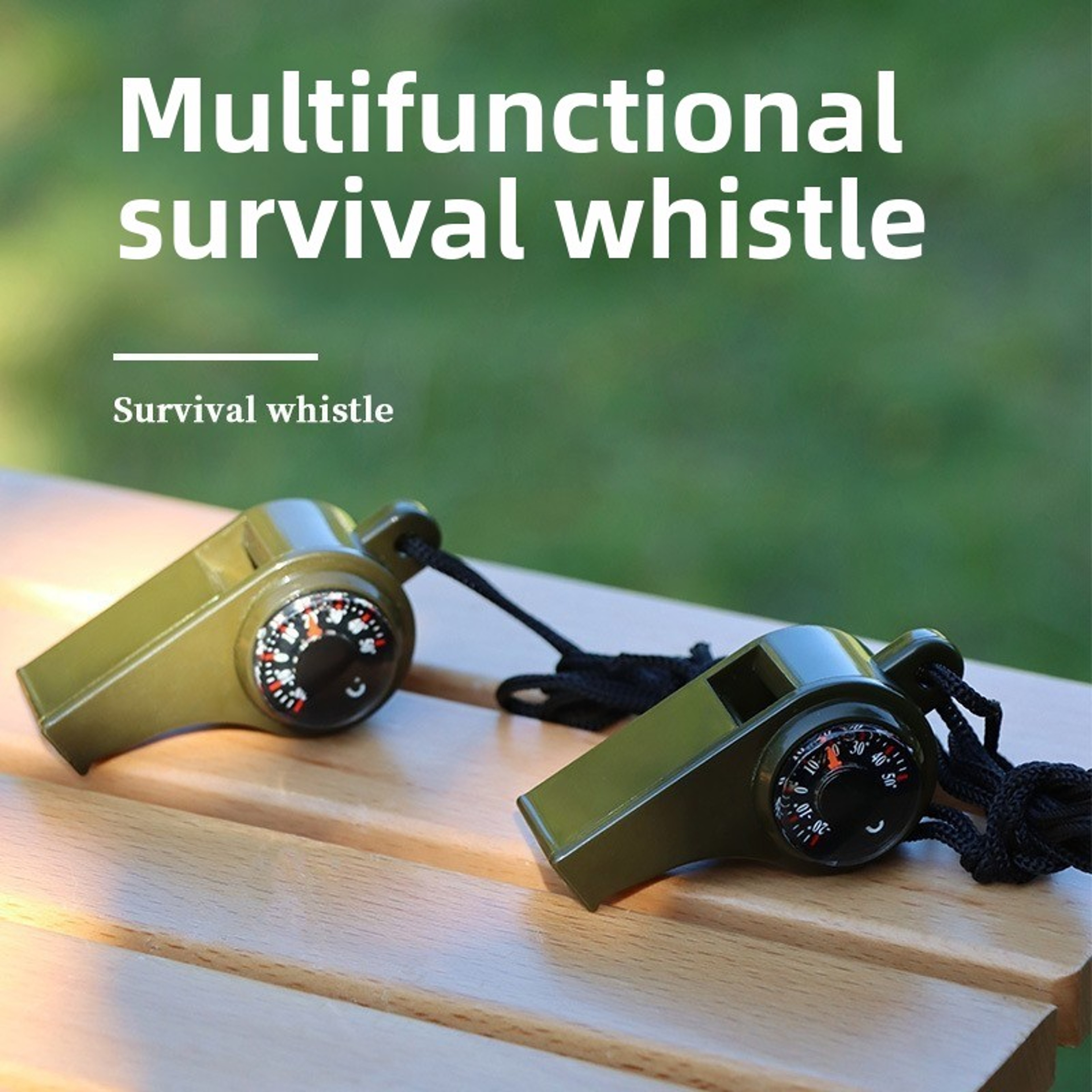 Multifunctional Outdoor Whistle with Compass & Thermometer Life-Saving Survival Tool for Sports and Adventures – view 2