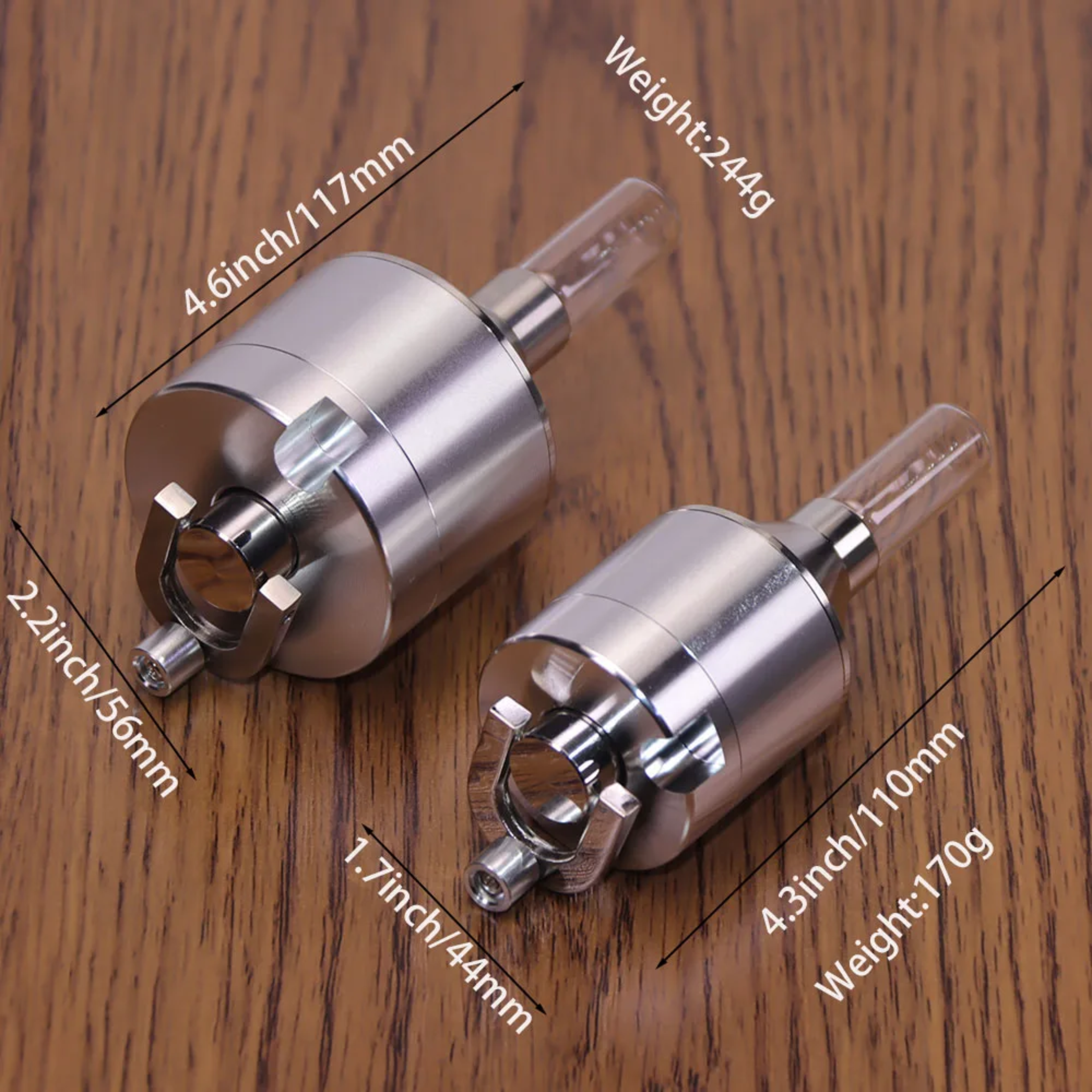 Hand Operated Spice Grinder Pepper Mill for Fresh Spices, Tea, Herbs & Flower Powder – view 4