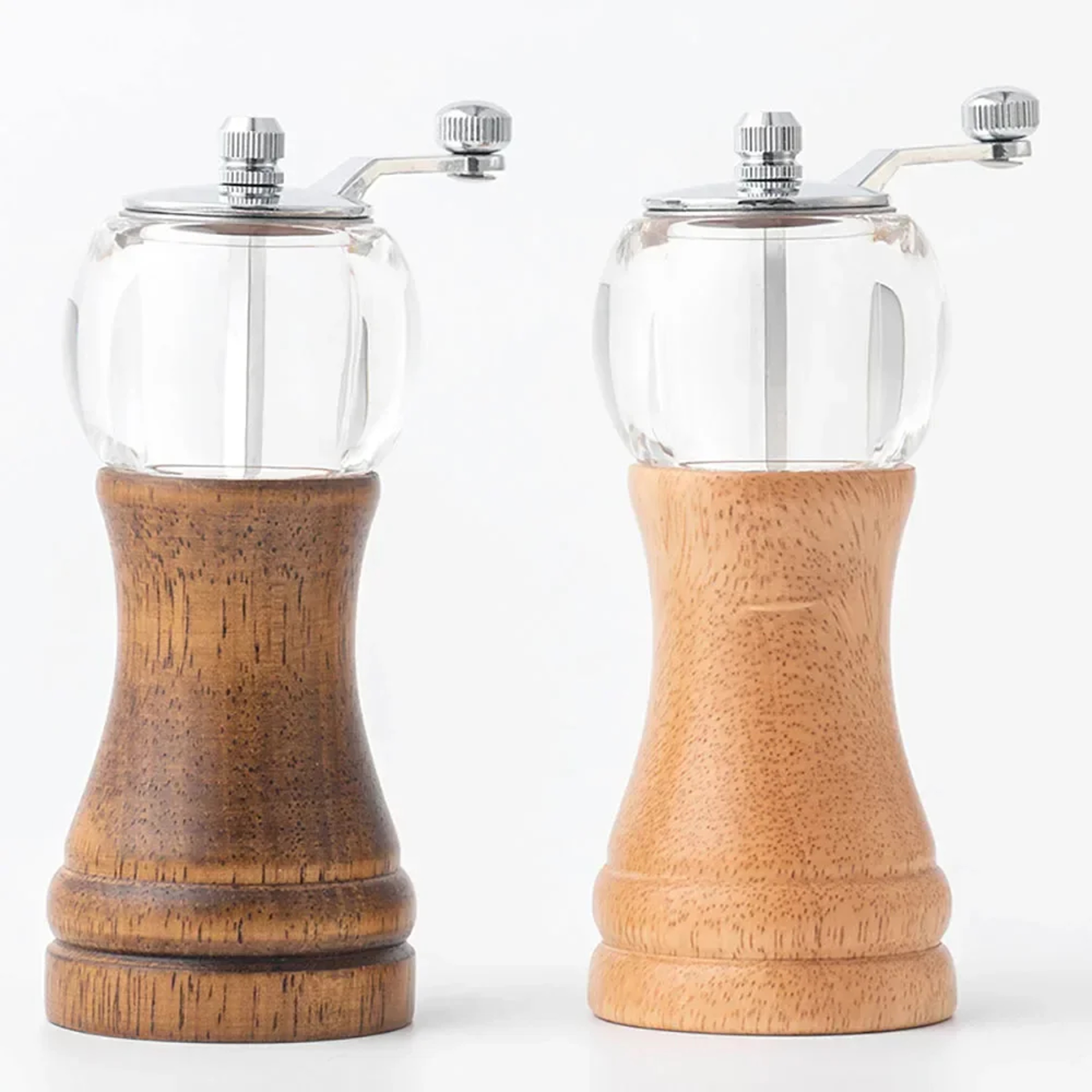 Multifunctional Hand Crank Pepper Grinder Sea Salt Pepper Cumin  More Solid Wood Kitchen Seasoning  4