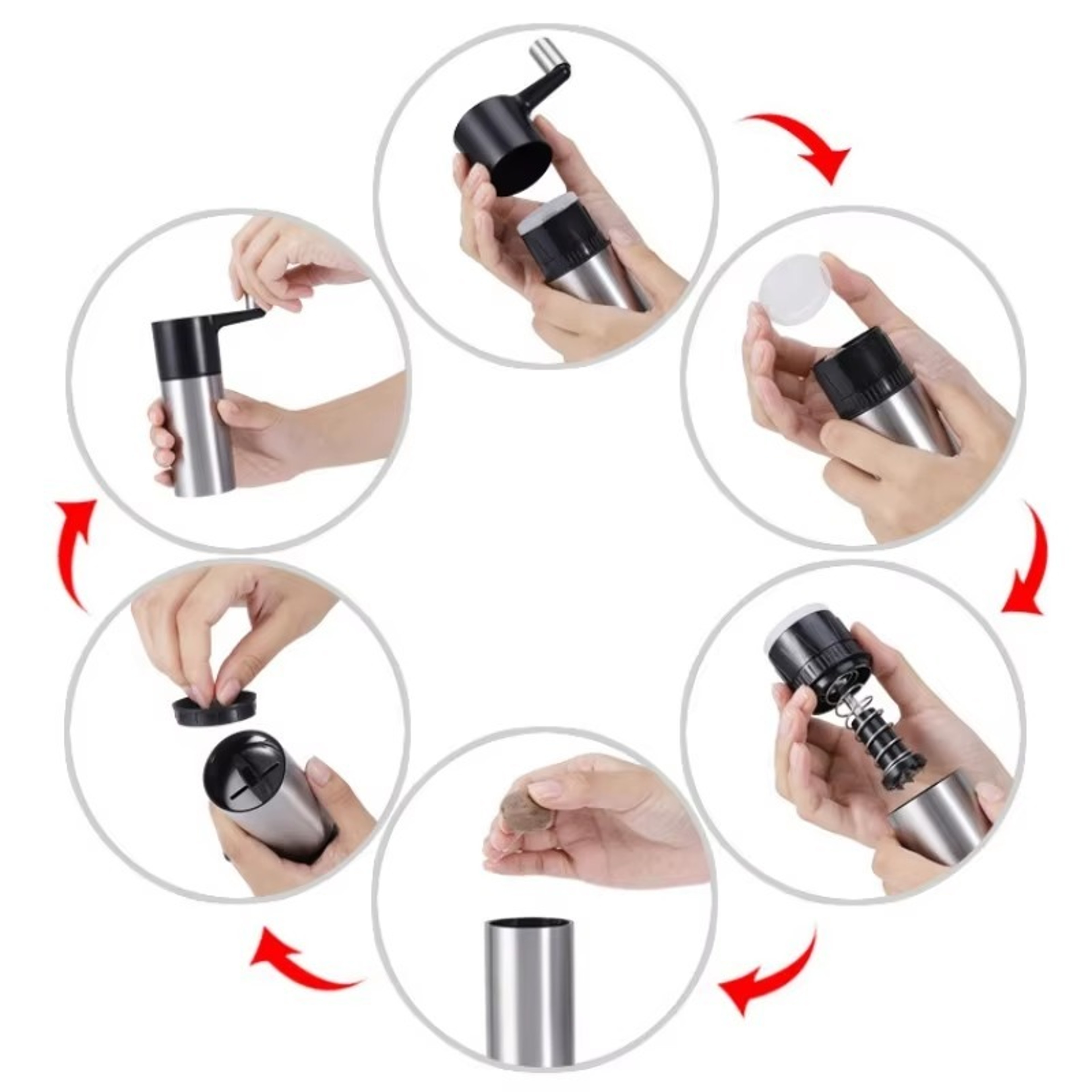 Handheld Metal Spice Grater & Nut Grinder Manual Grinding Machine for Kitchen Use – view 6