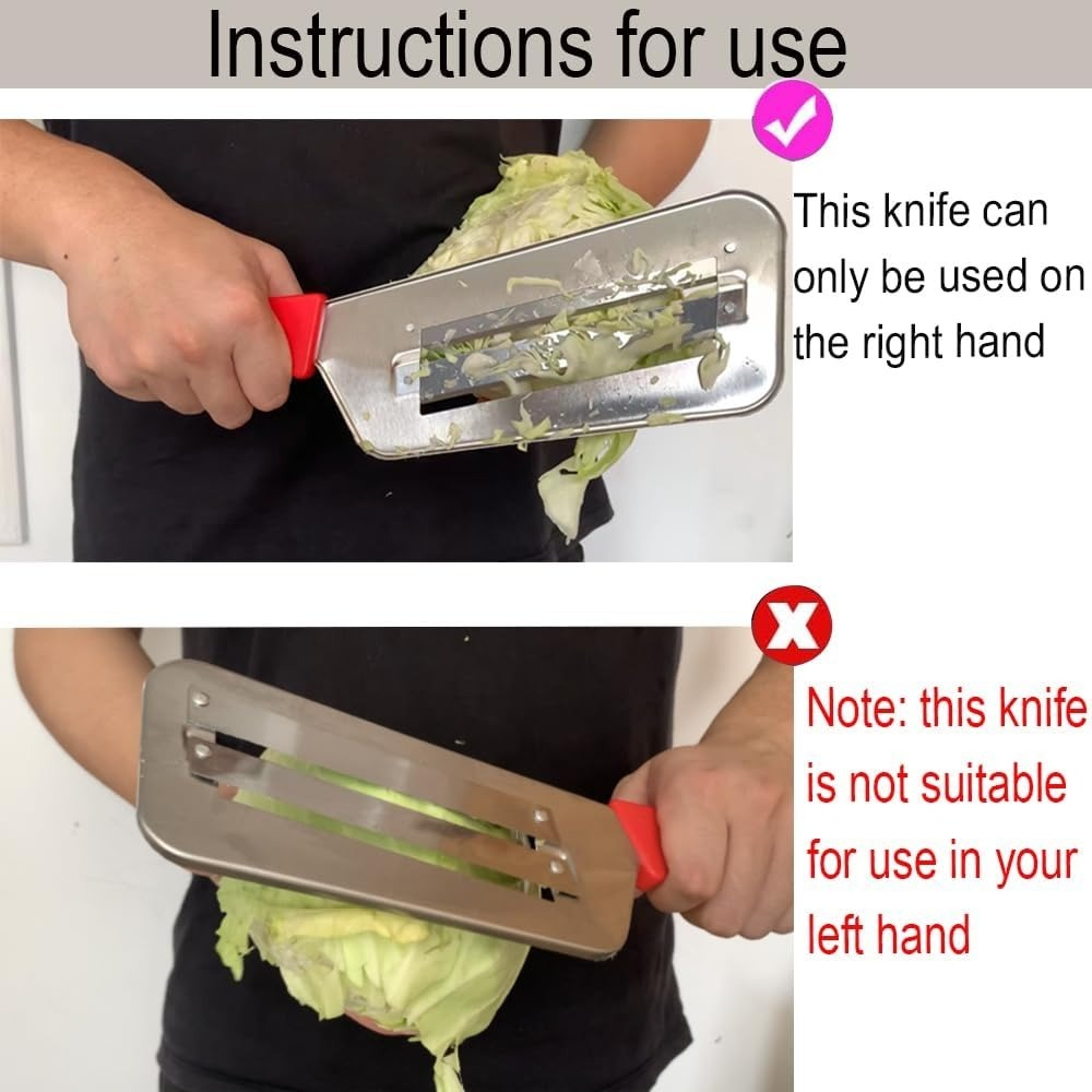 Stainless Steel Multifunctional Vegetable And Cabbage Cutting Knife 3