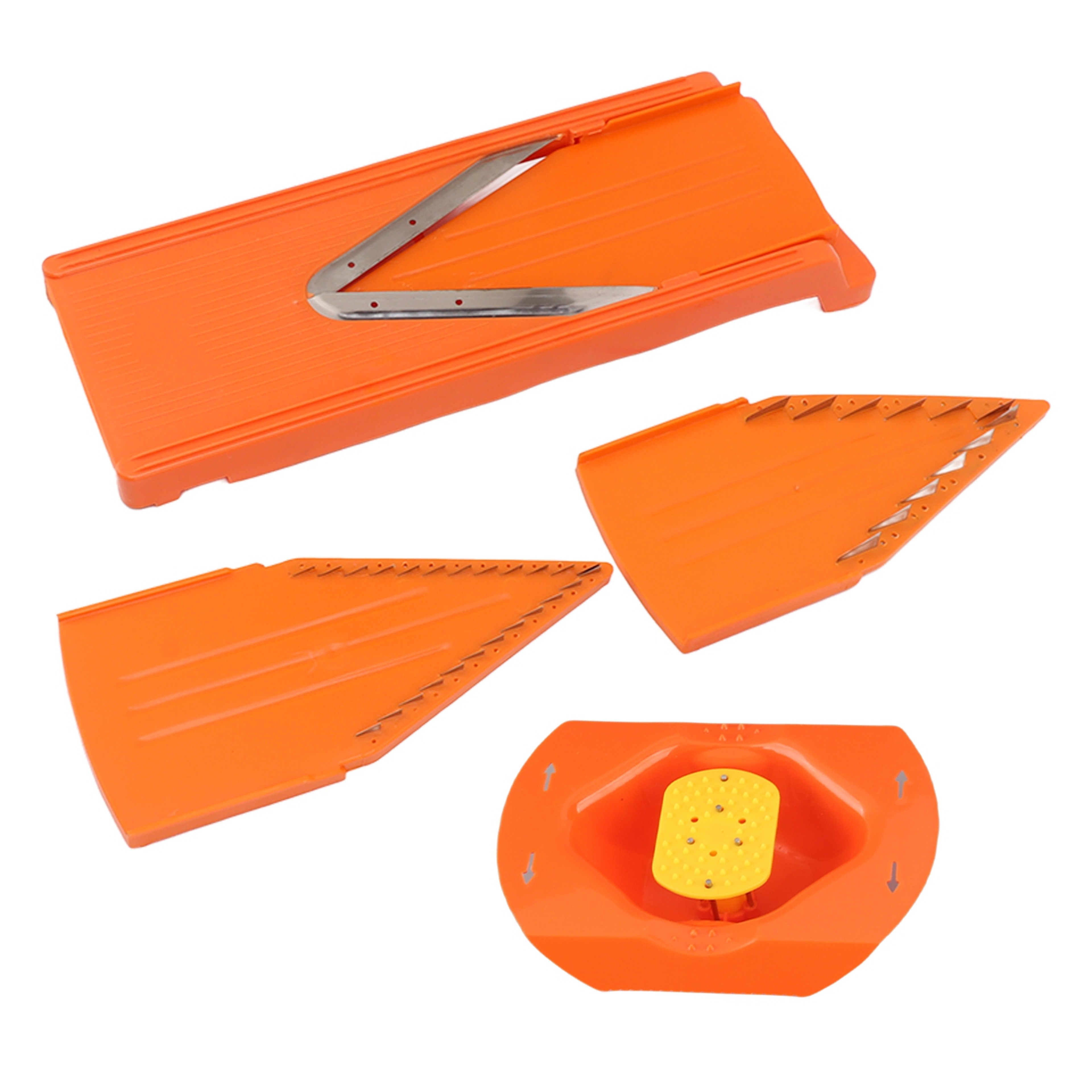 Manual Vegetable Cutter with Stainless Steel Blade, Large Frame, Hand Protector for Safe and Efficient Slicing – view 4