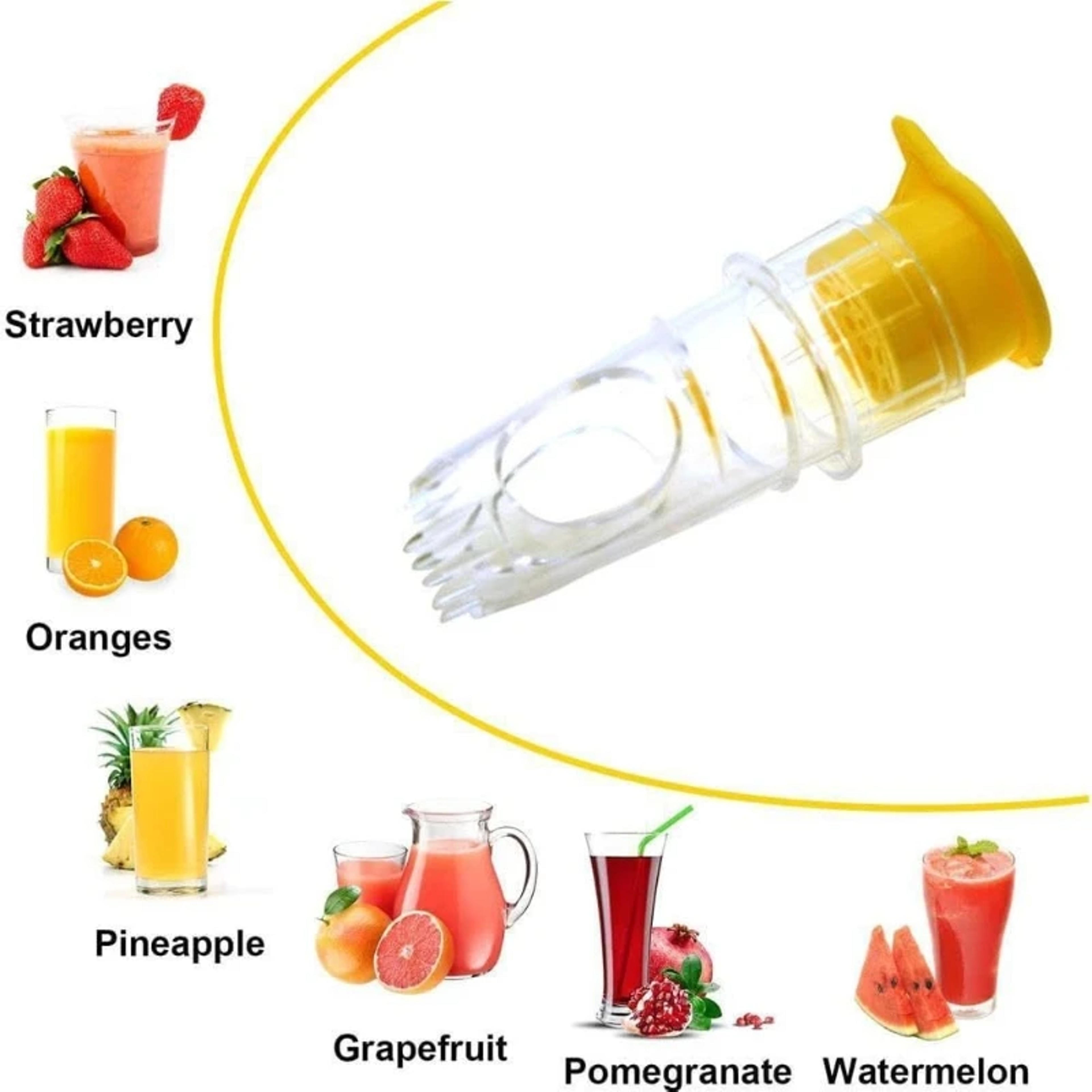Portable Lemon Juicer With Lid Manual Squeezer For Fresh Cocktails  Limes 1