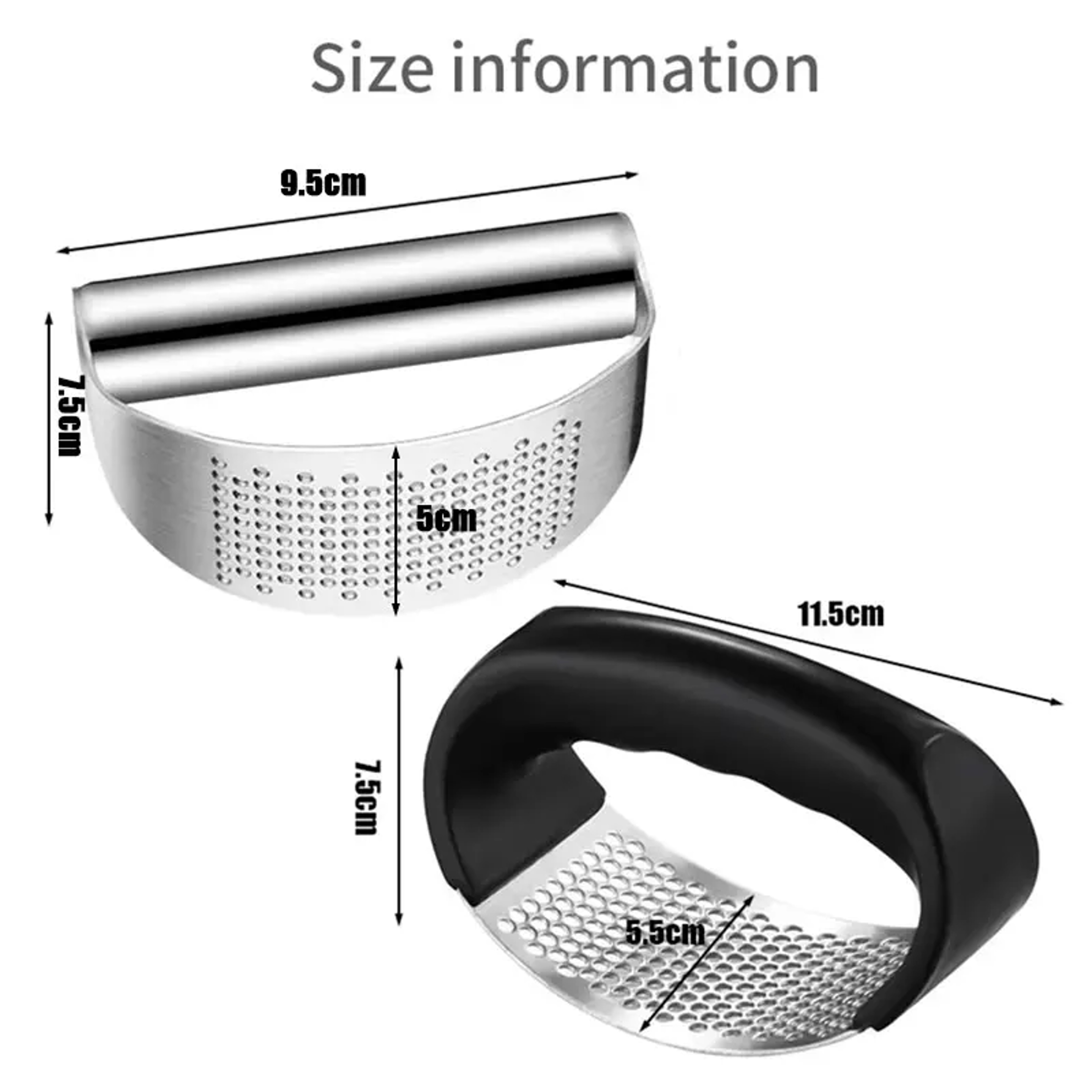 Stainless Steel Garlic Press & Ginger Squeezer Manual Rocker Crusher for Effortless Minced Garlic – view 6