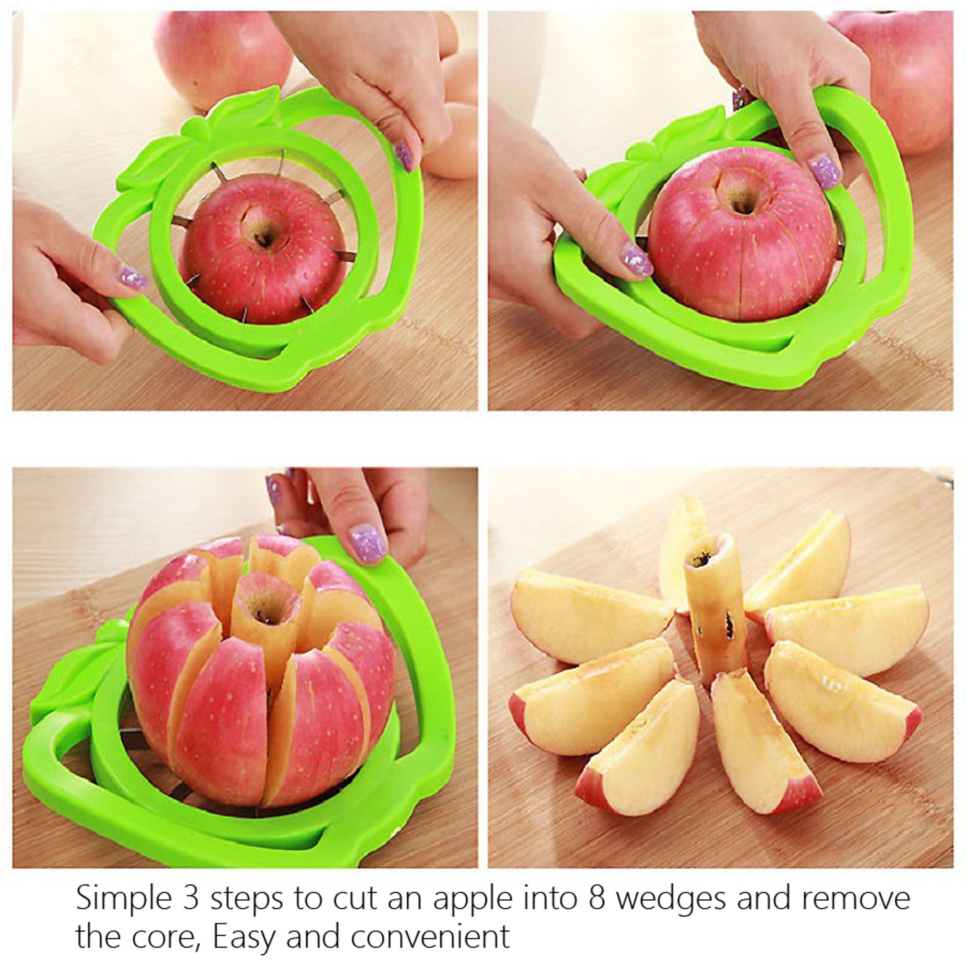 Multi-function Fruit and Vegetable Slicer Cutter Apple and Pear Corer for Quick, Easy Meal Prep – view 3