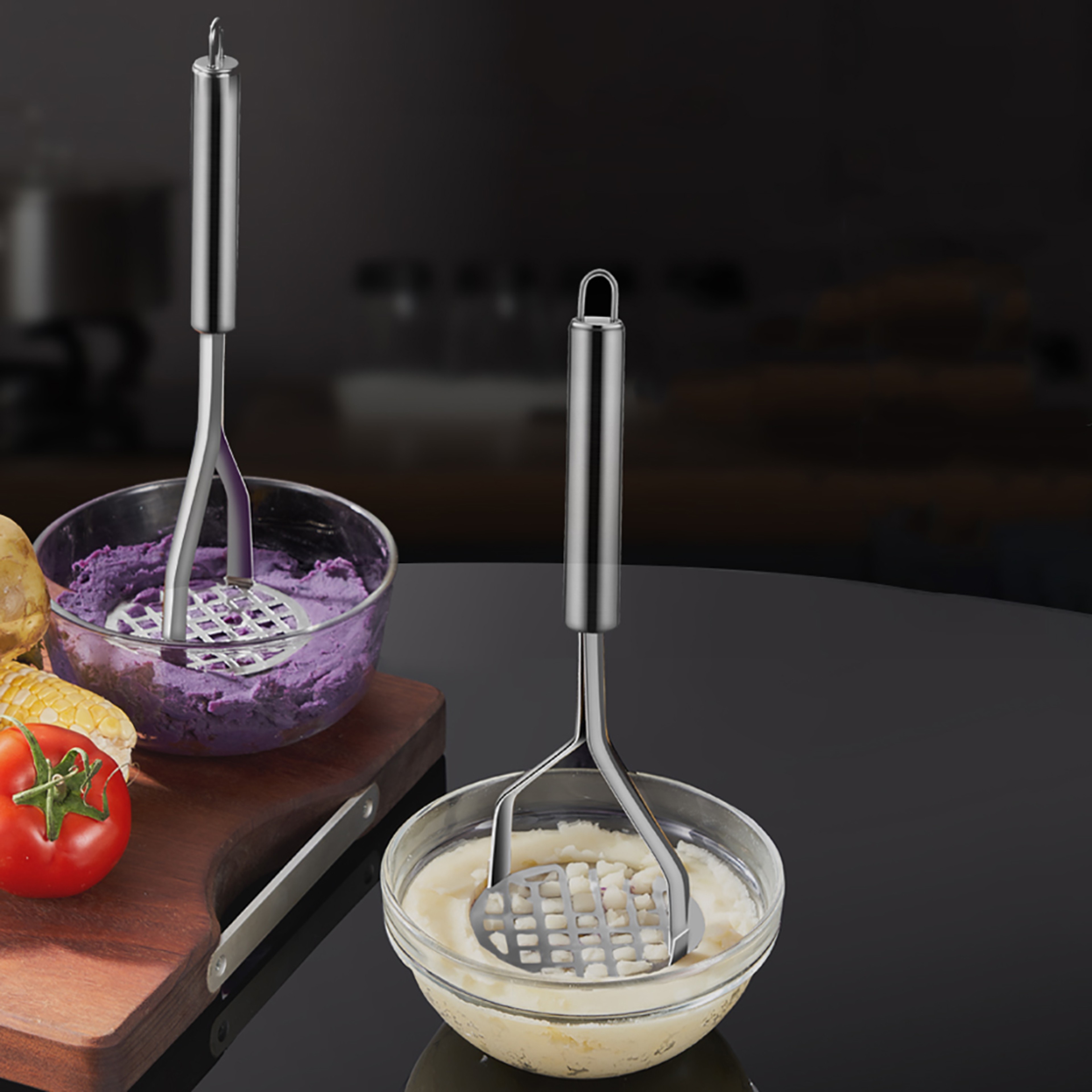 Stainless Steel Potato Masher and Fruit Crusher Creative Mashing Machine for Kitchen Use – view 3
