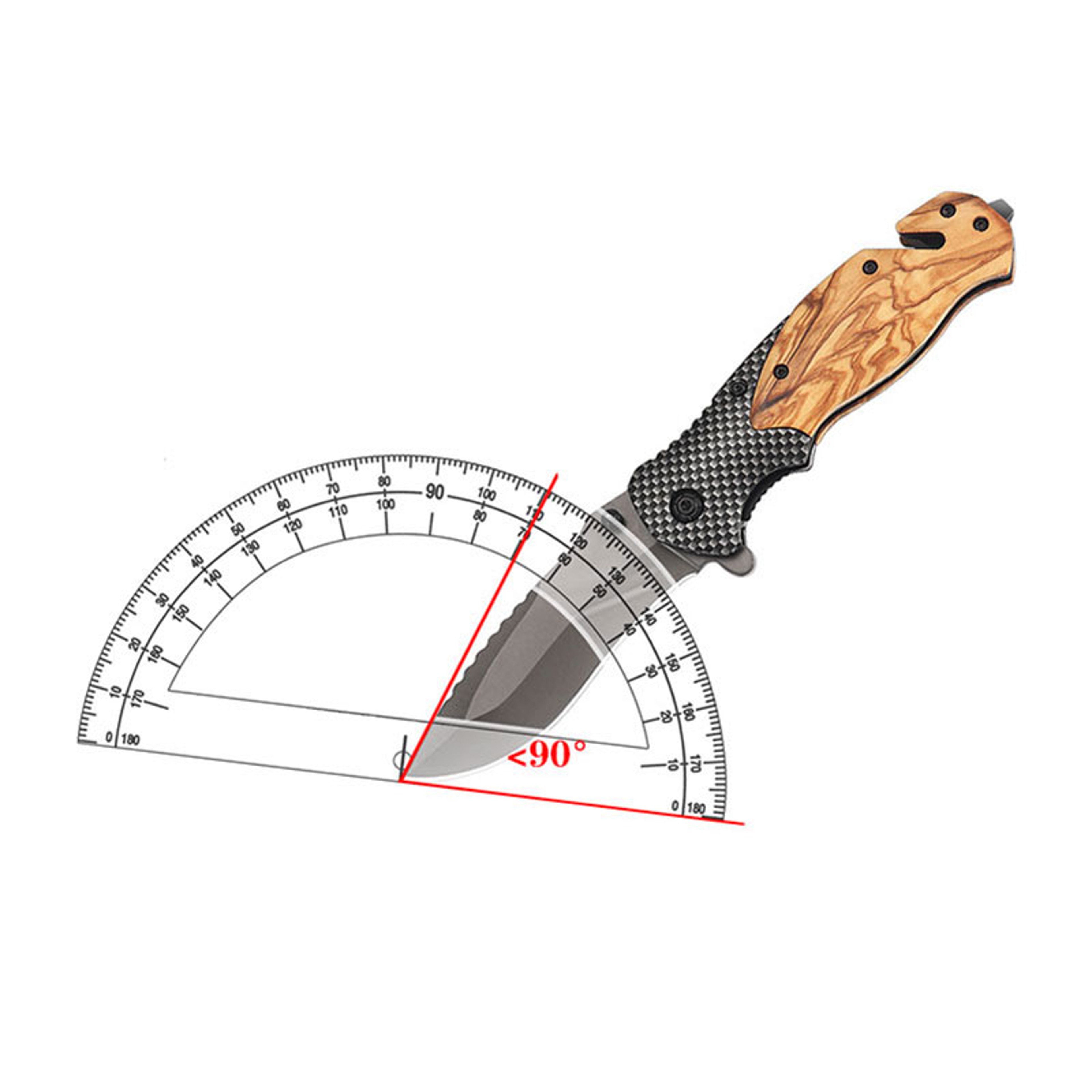 Portable Stainless Steel Folding Knife Multi-Purpose Survival & Fruit Knife – view 5