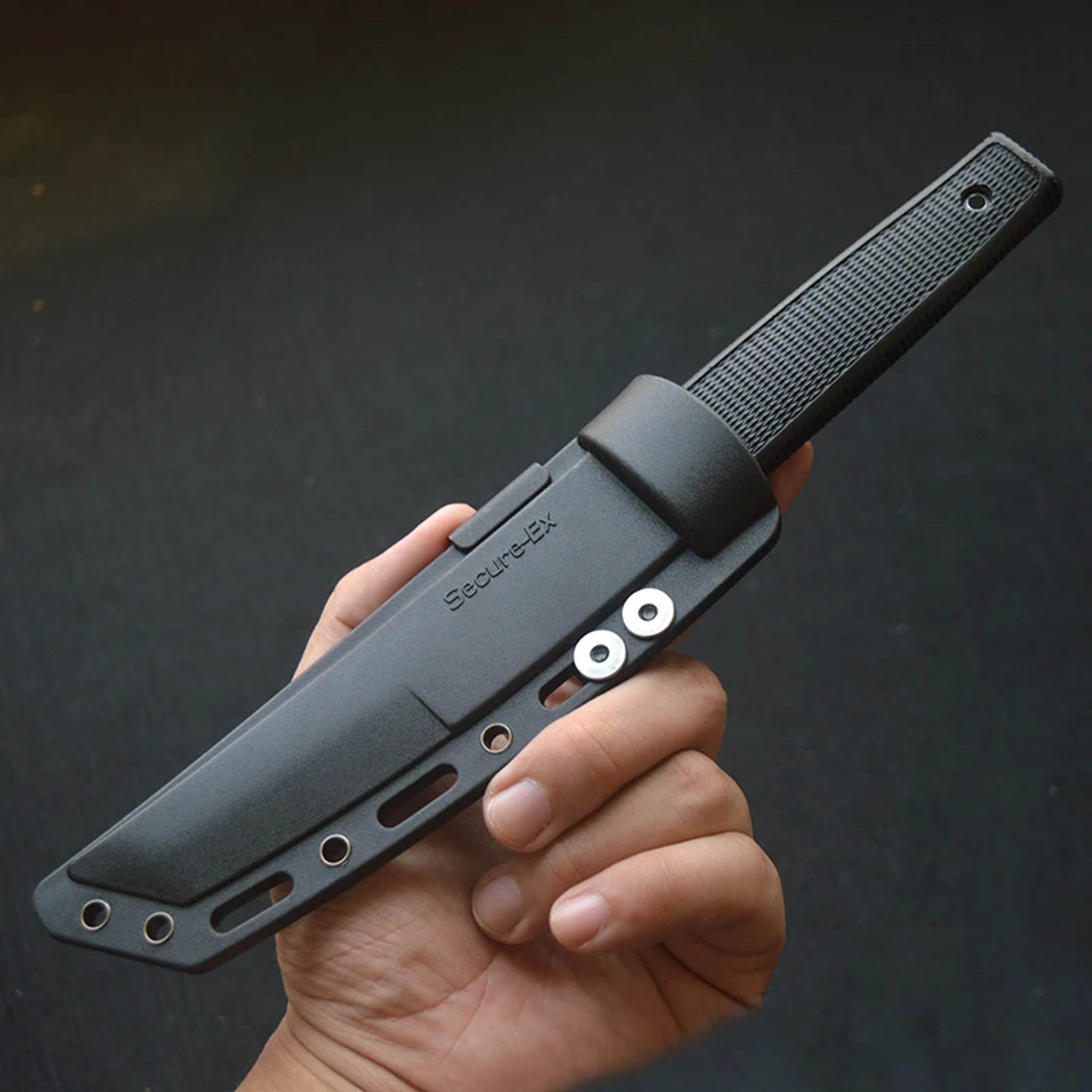 Portable Survival Knife Fixed Blade, ABS Handle, Camping EDC Multitool for Self-defense – view 2