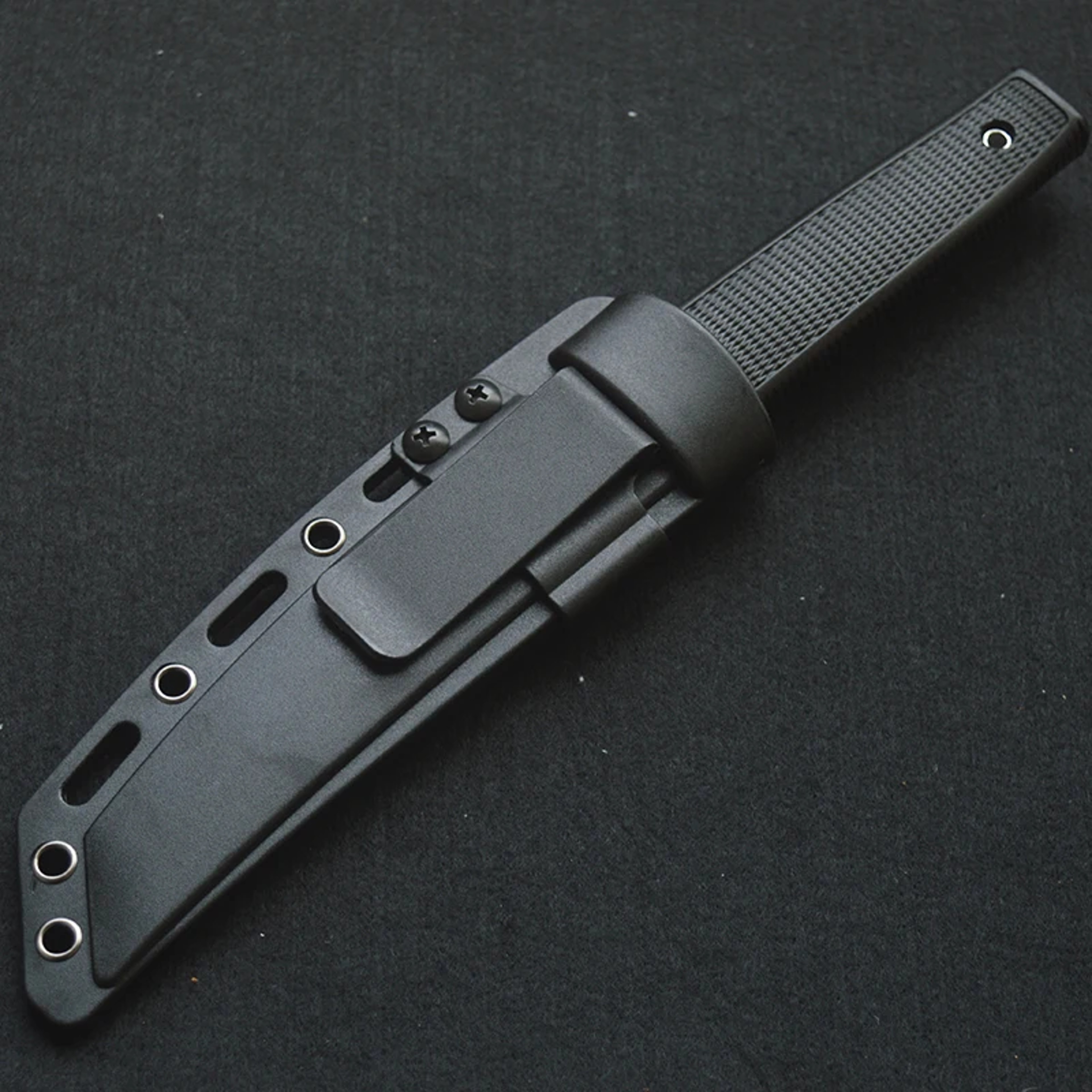 Portable Survival Knife Fixed Blade, ABS Handle, Camping EDC Multitool for Self-defense – view 4