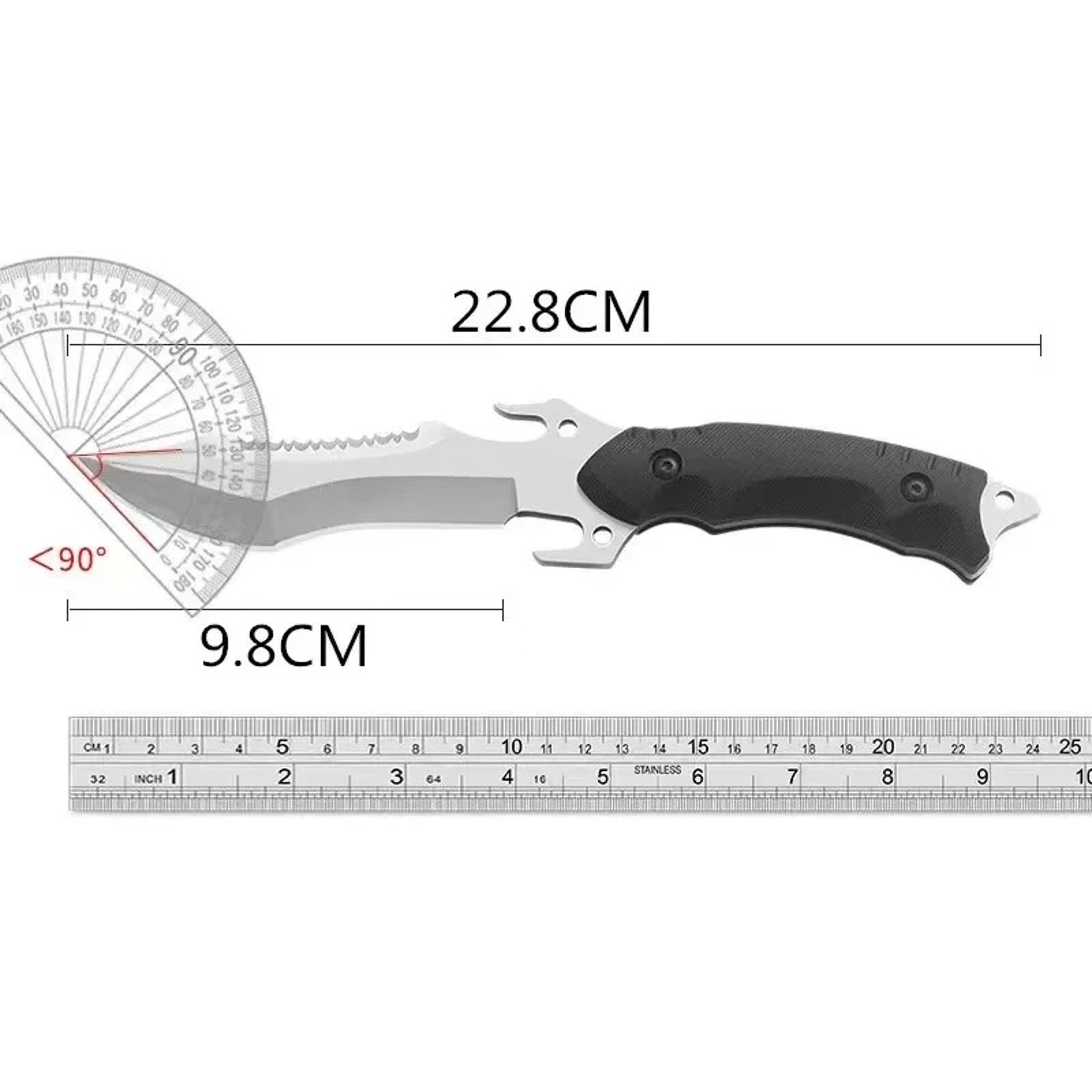 Durable Tactical Survival Knife Compact Military Hunting Pocket Tool – view 6