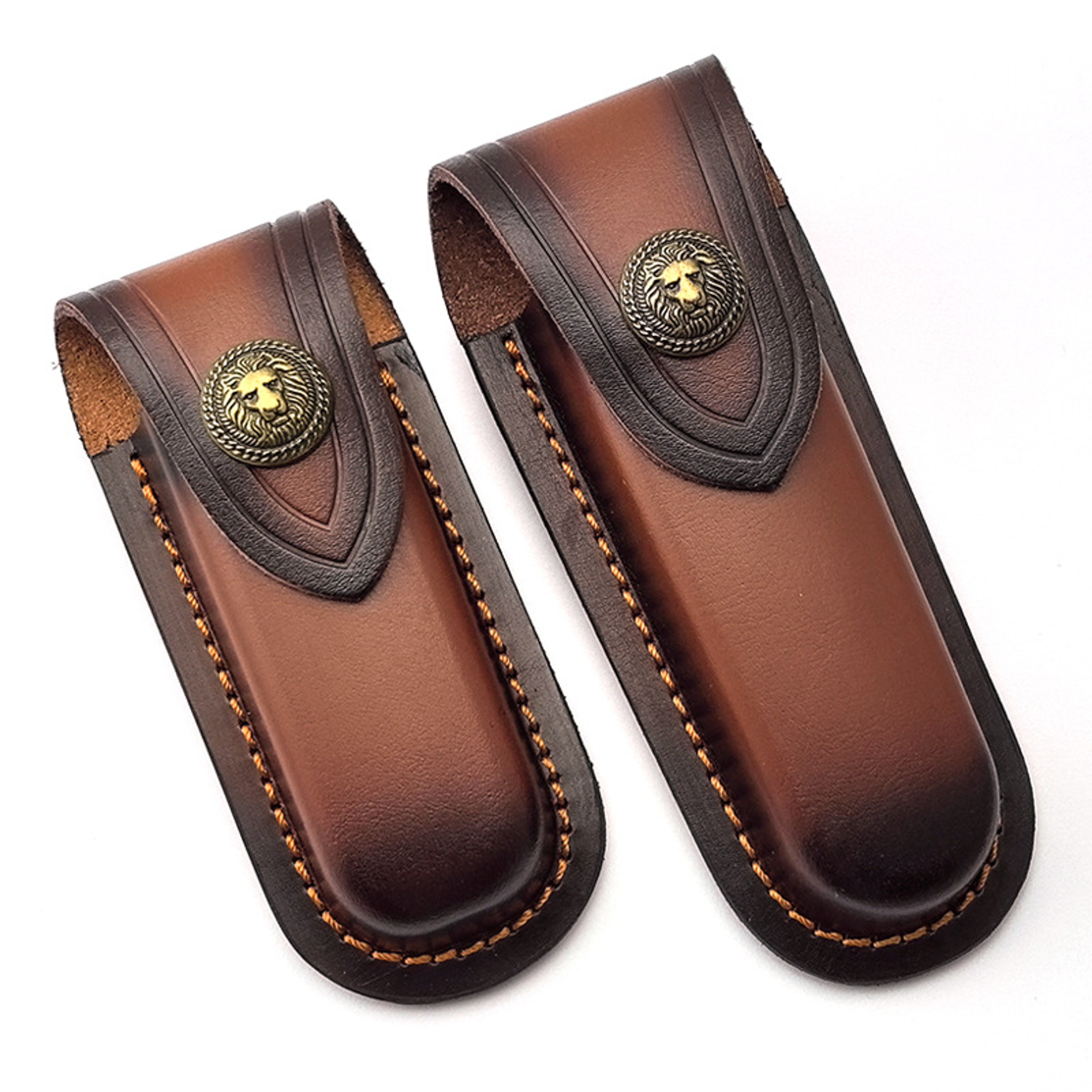 Genuine Cowhide Leather Knife Sheath  Storage Pouch Durable Foldable Knife Holder For Tactical Tool 0