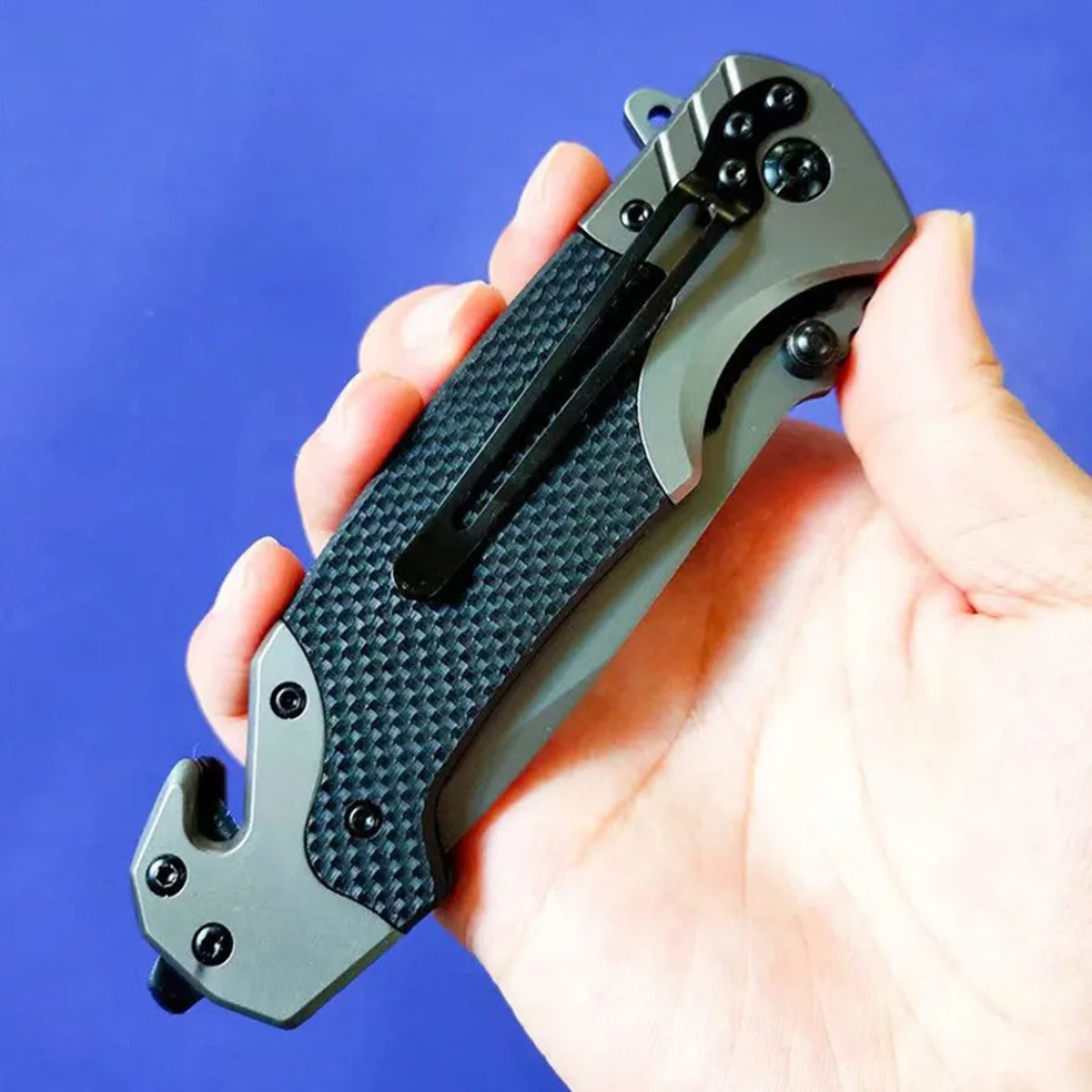 Tactical Folding Survival Knife Multifunctional Camping Pocket Knife For Outdoor Defense And Advent 3