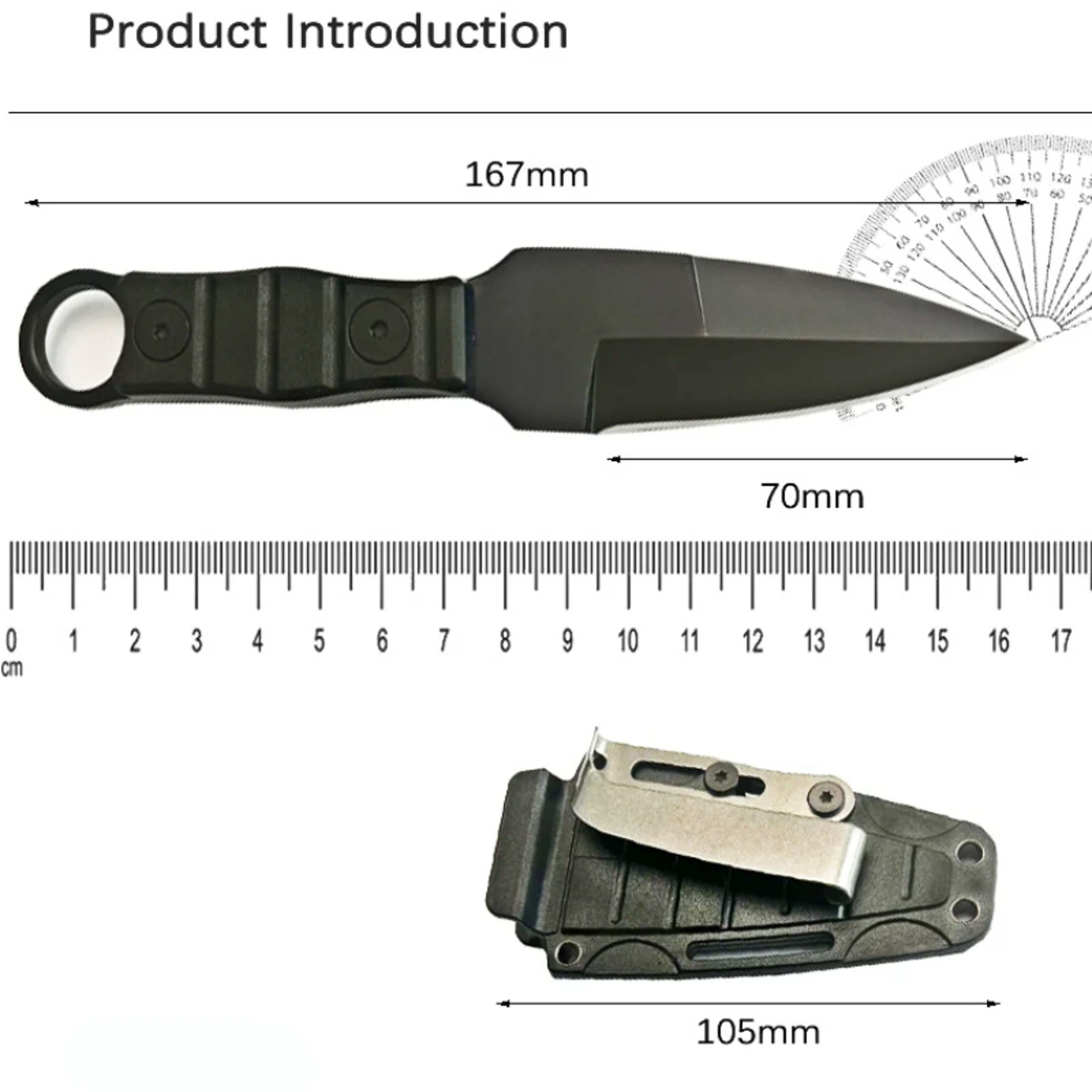 HighHardness Survival Knife Portable EDC Utility Knife For Camping  Outdoor Adventures 5