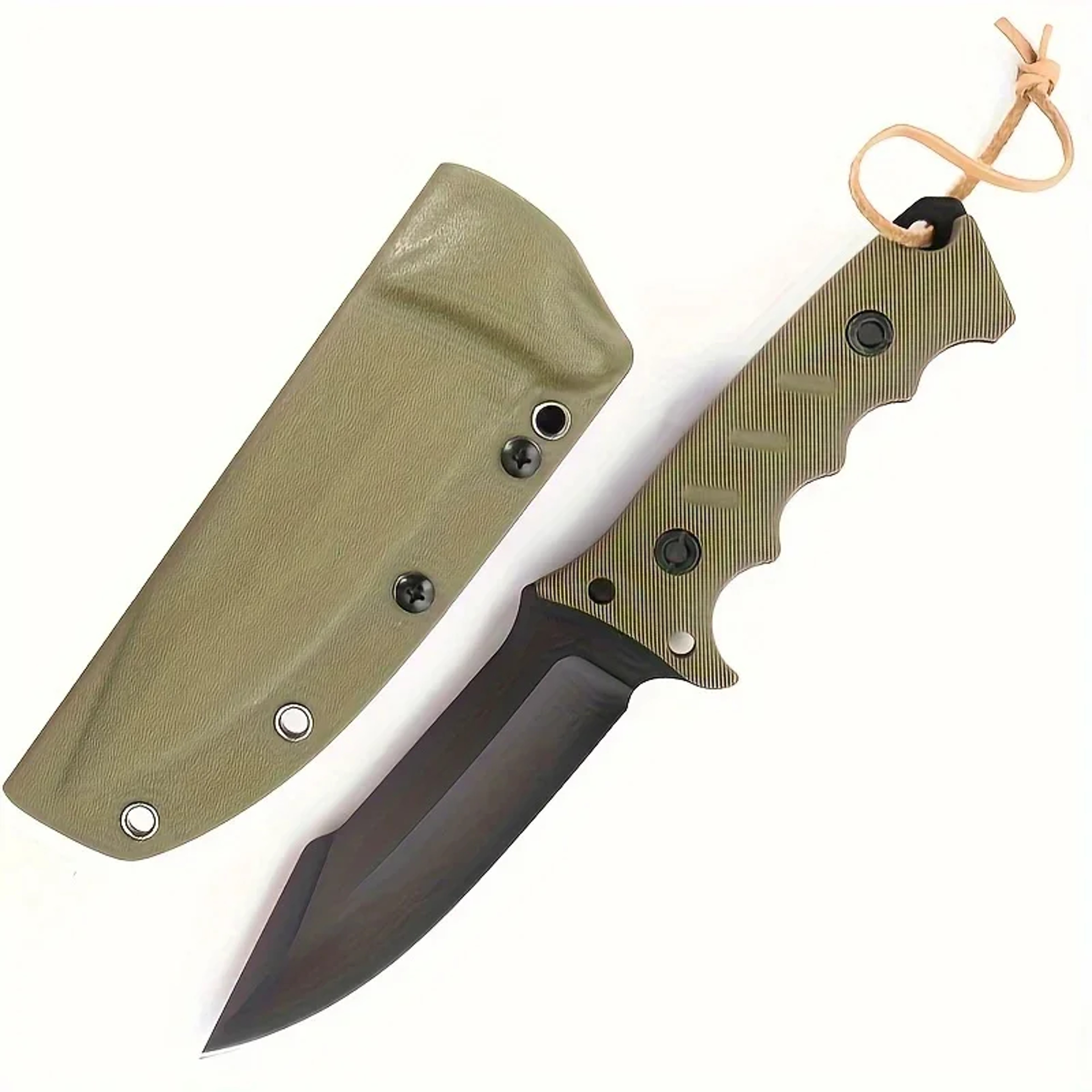 Premium Tactical Survival Knife Fixed Blade EDC Hunting Gear with Sheath & GFN Handle – view 7