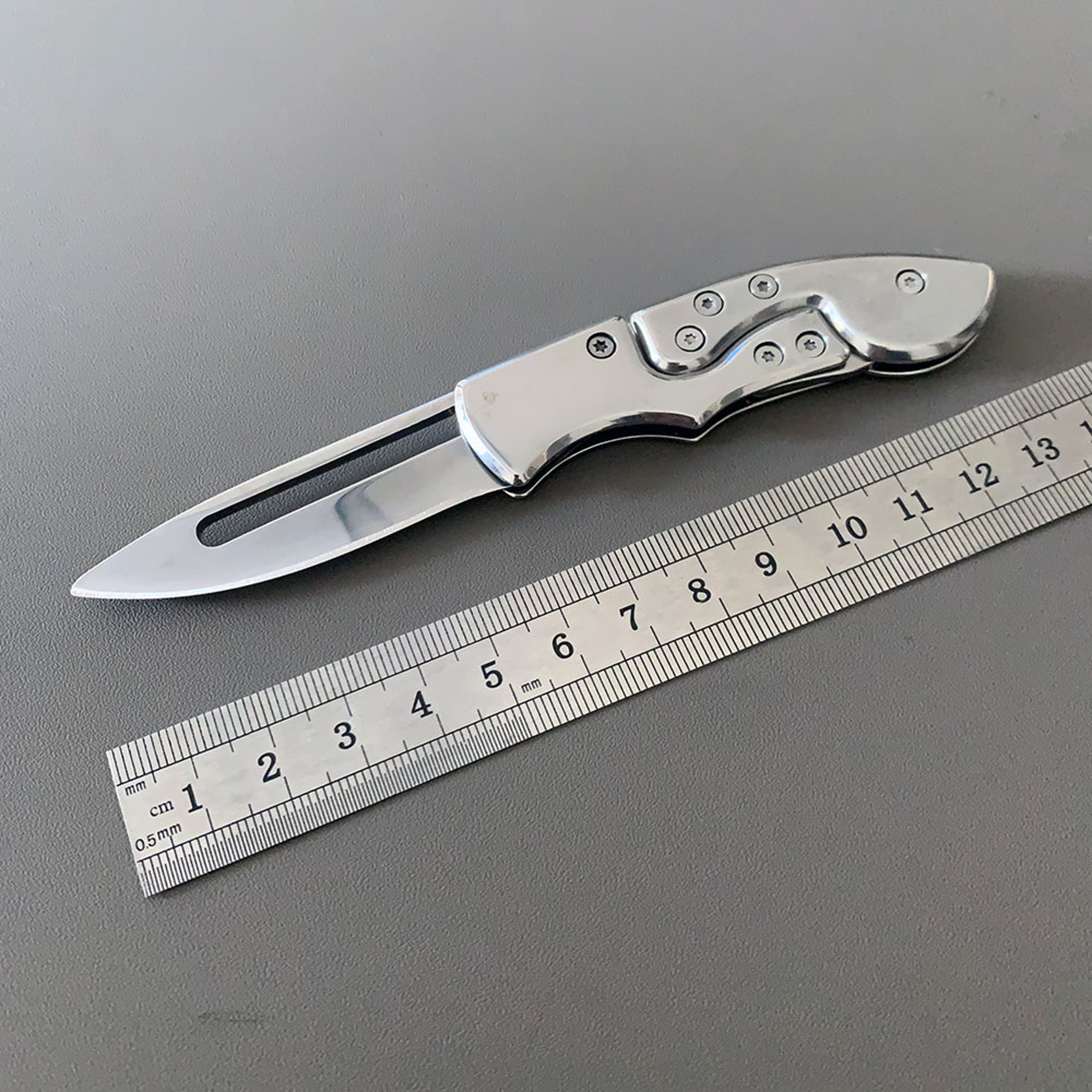 Portable Stainless Steel Mini Folding Knife for Camping & Survival EDC Pocket Knife – view 2